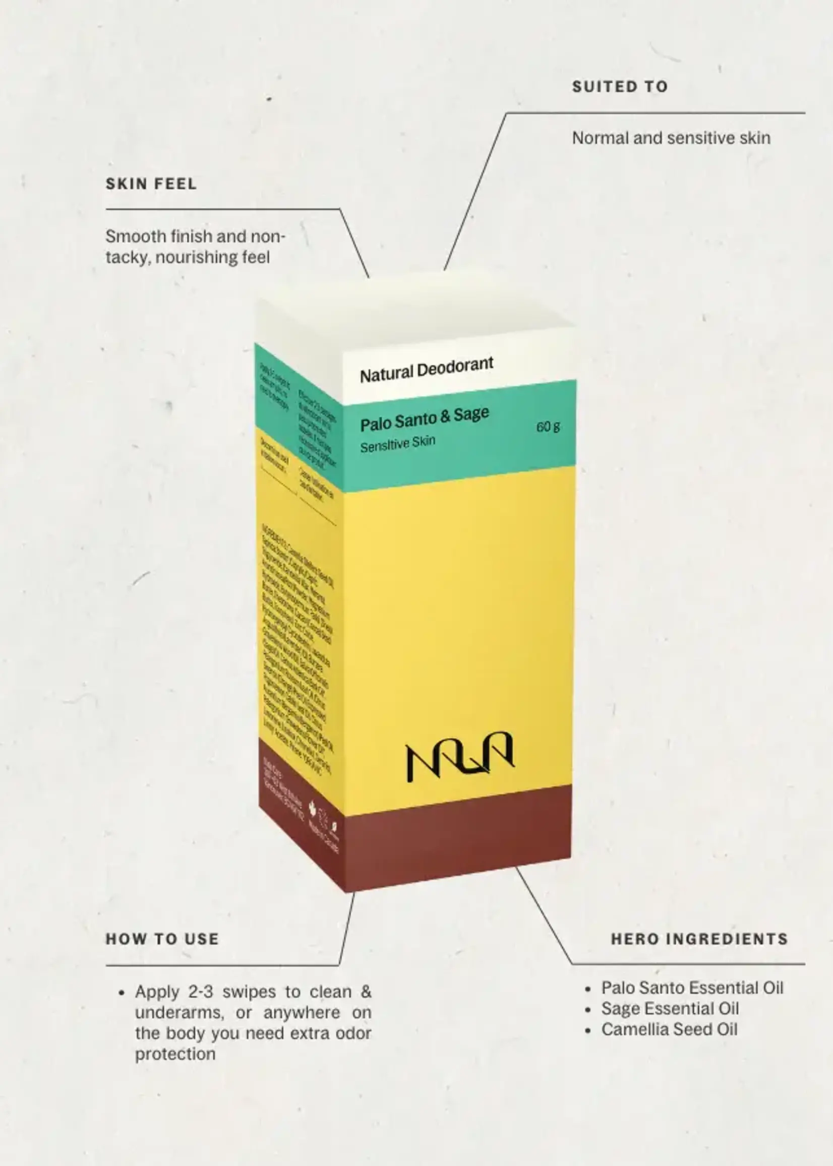 NALA CARE Palo Santo & Sage Natural Deodorant