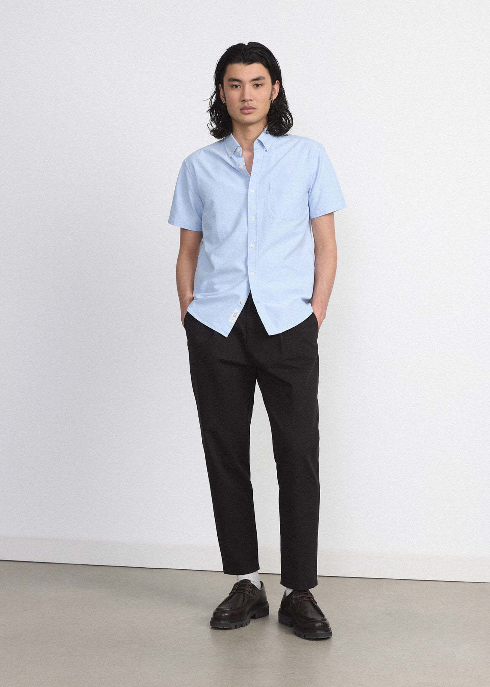 Frank And Oak Jasper Short Sleeve Oxford Shirt