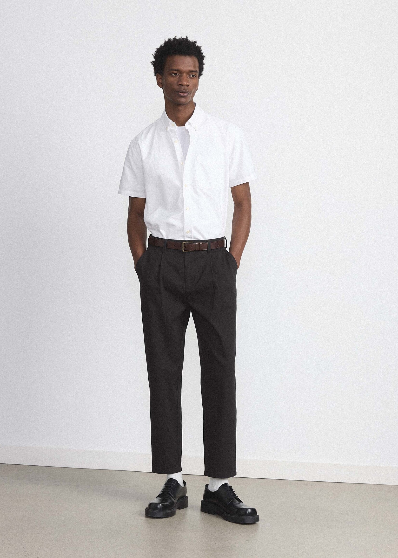 Frank And Oak Jasper Short Sleeve Oxford Shirt