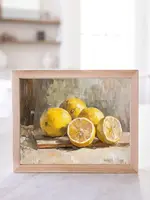 LUXE B CO Vintage Framed Art, light background