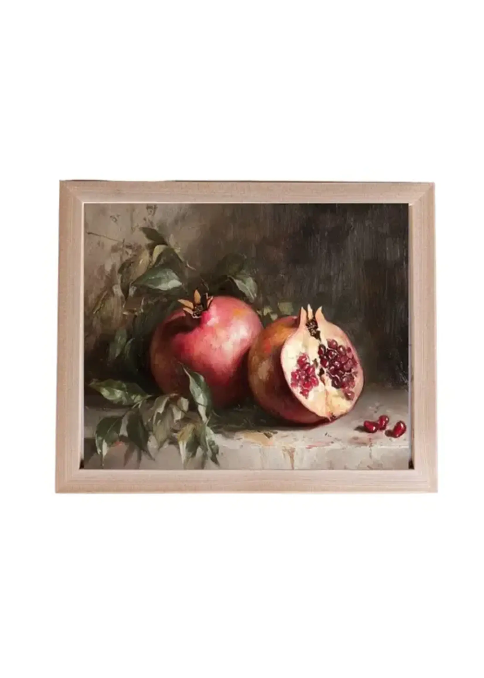 LUXE B CO Pine Framed Vintage Art, dark background