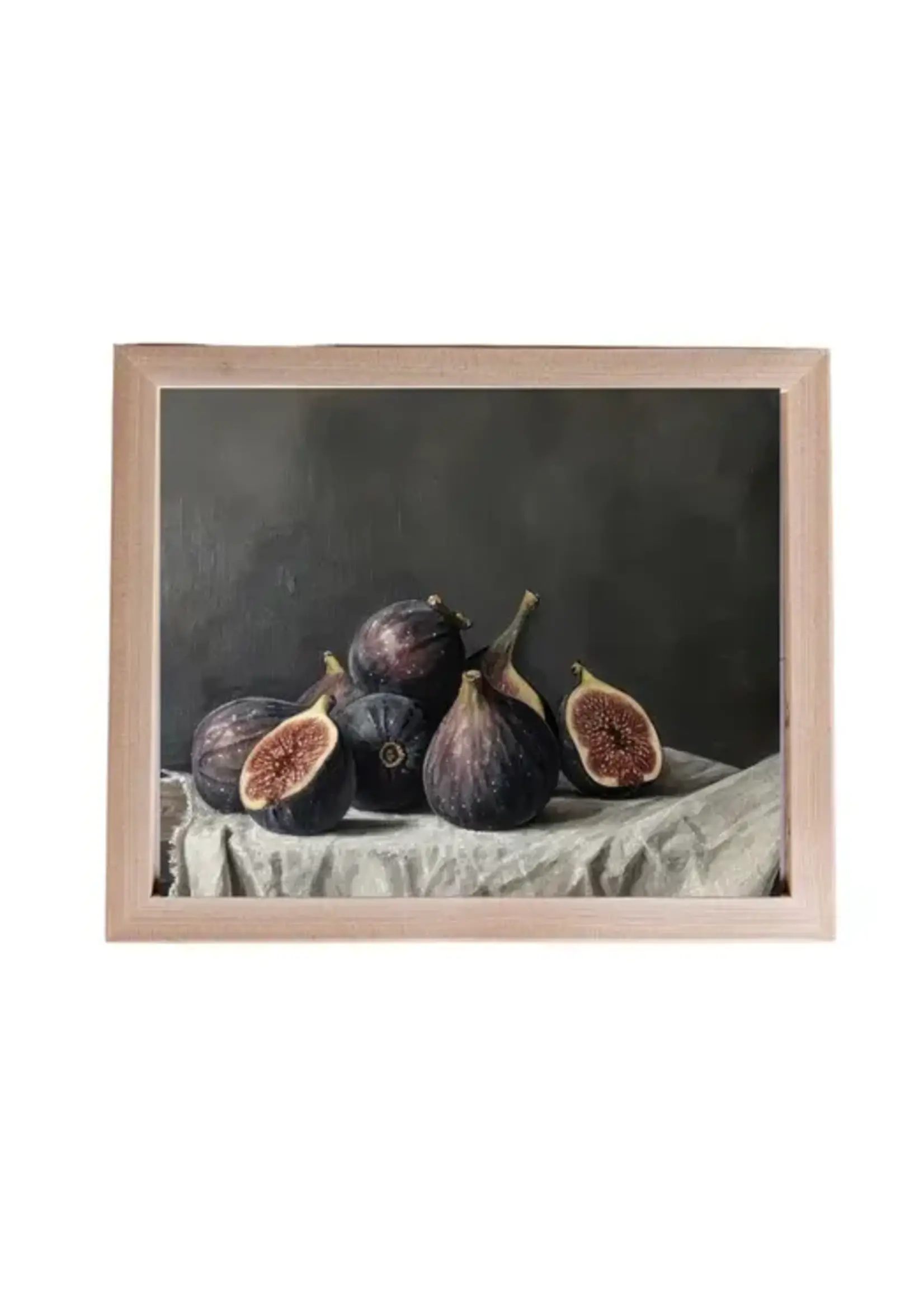 LUXE B CO Pine Framed Vintage Art, dark background