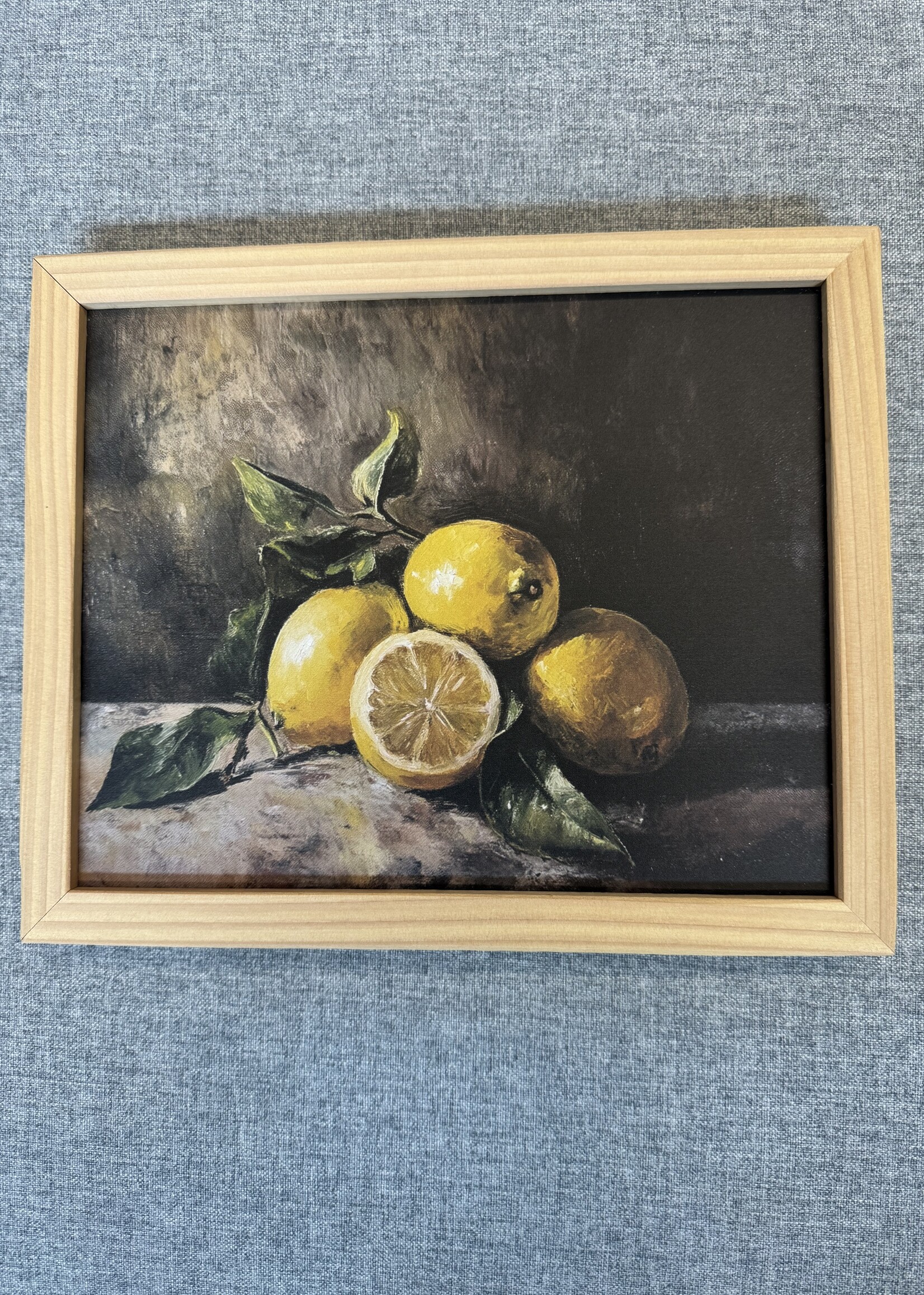 LUXE B CO Pine Framed Vintage Art, dark background
