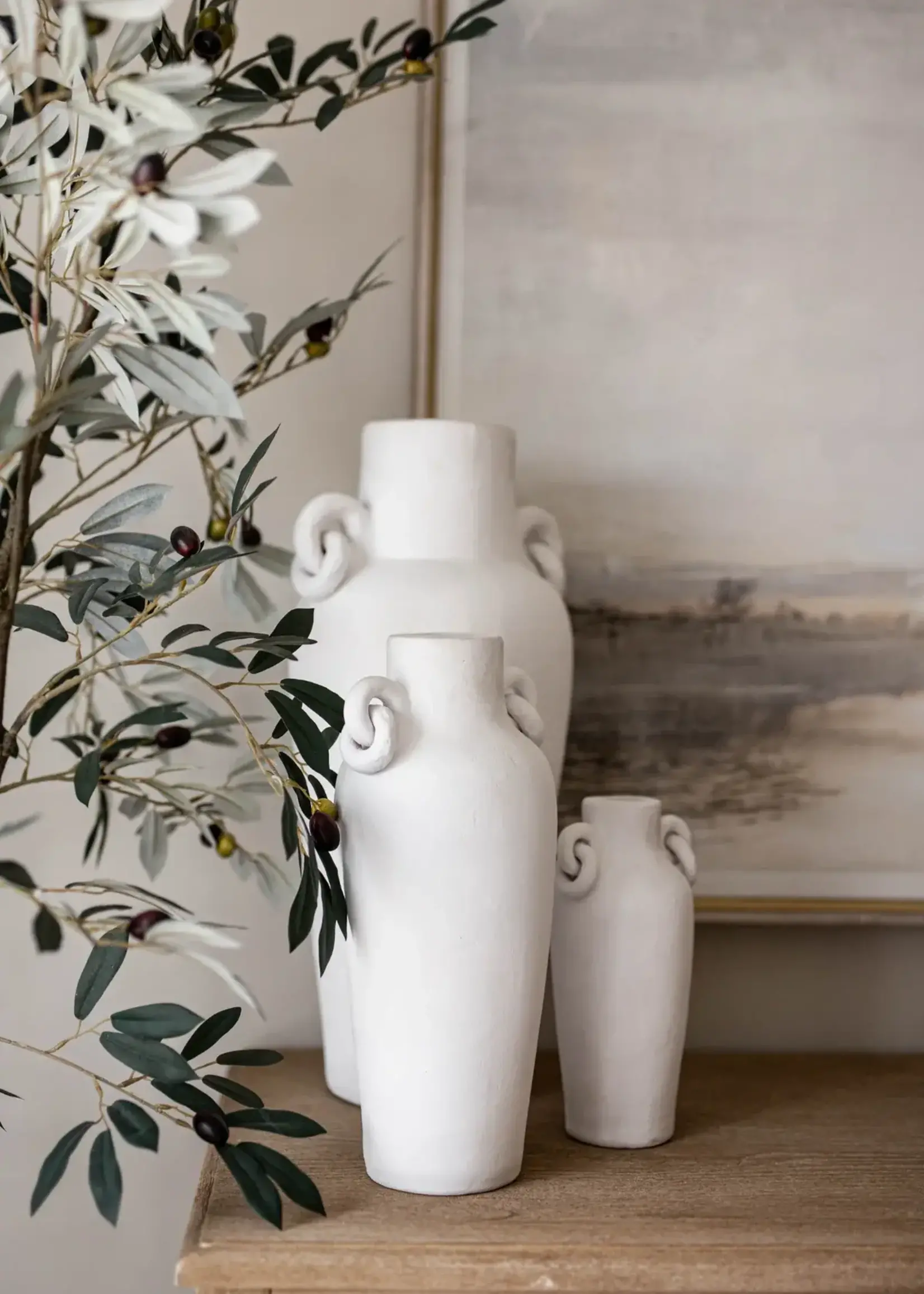 LUXE B CO Santorini Urn Link Vase