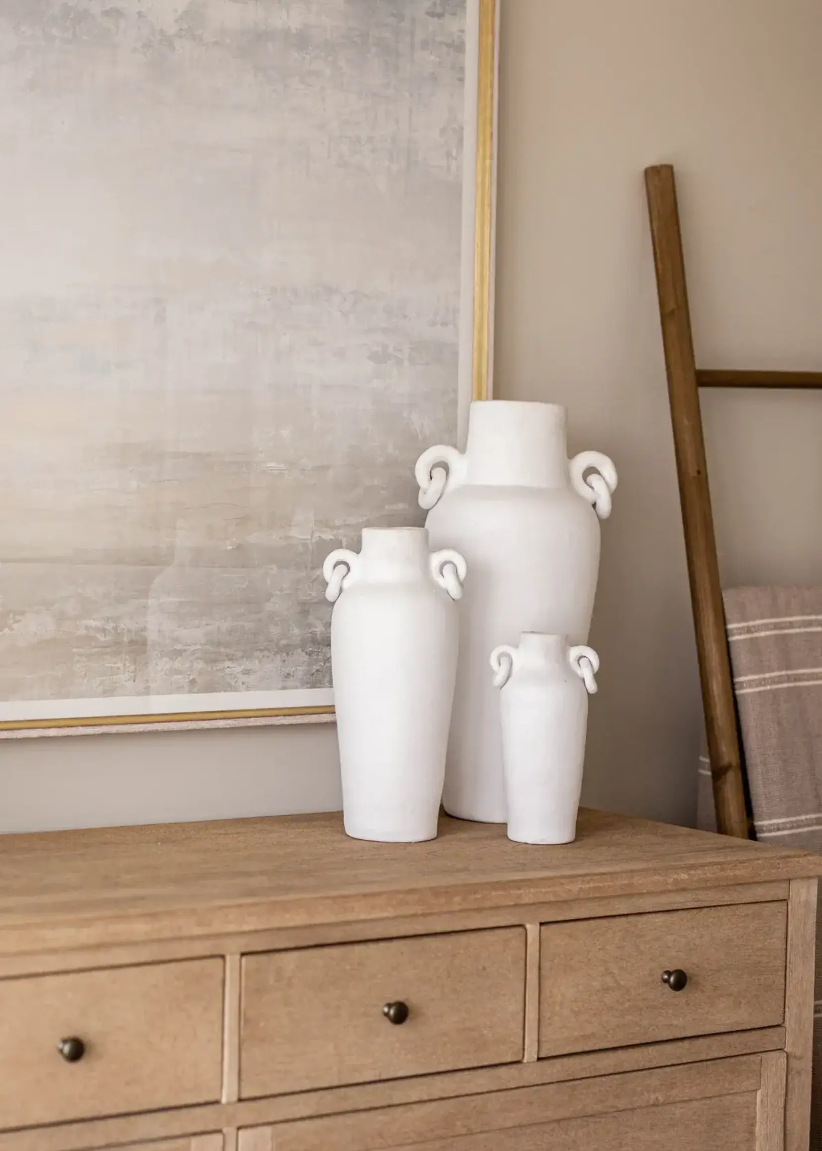 LUXE B CO Santorini Urn Link Vase