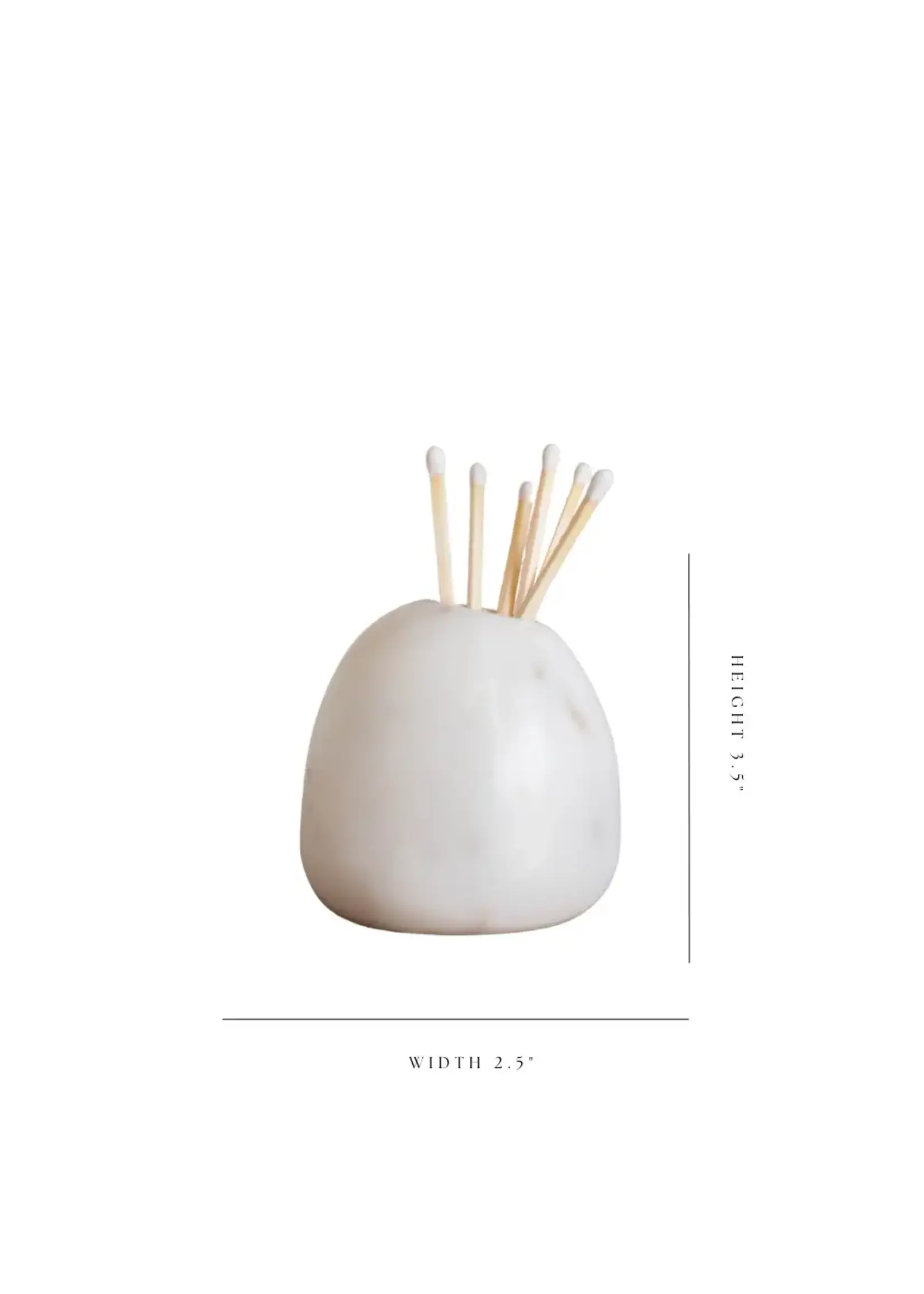 LUXE B CO White Marble Holders