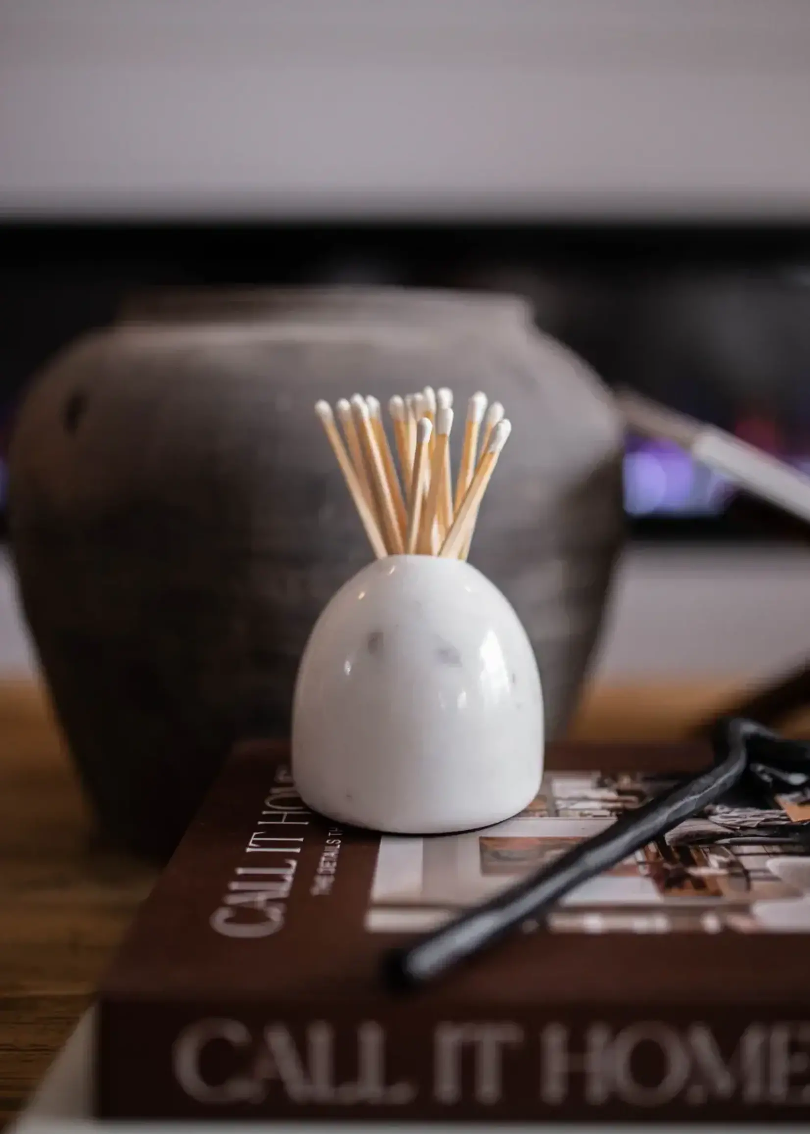 LUXE B CO White Marble Holders