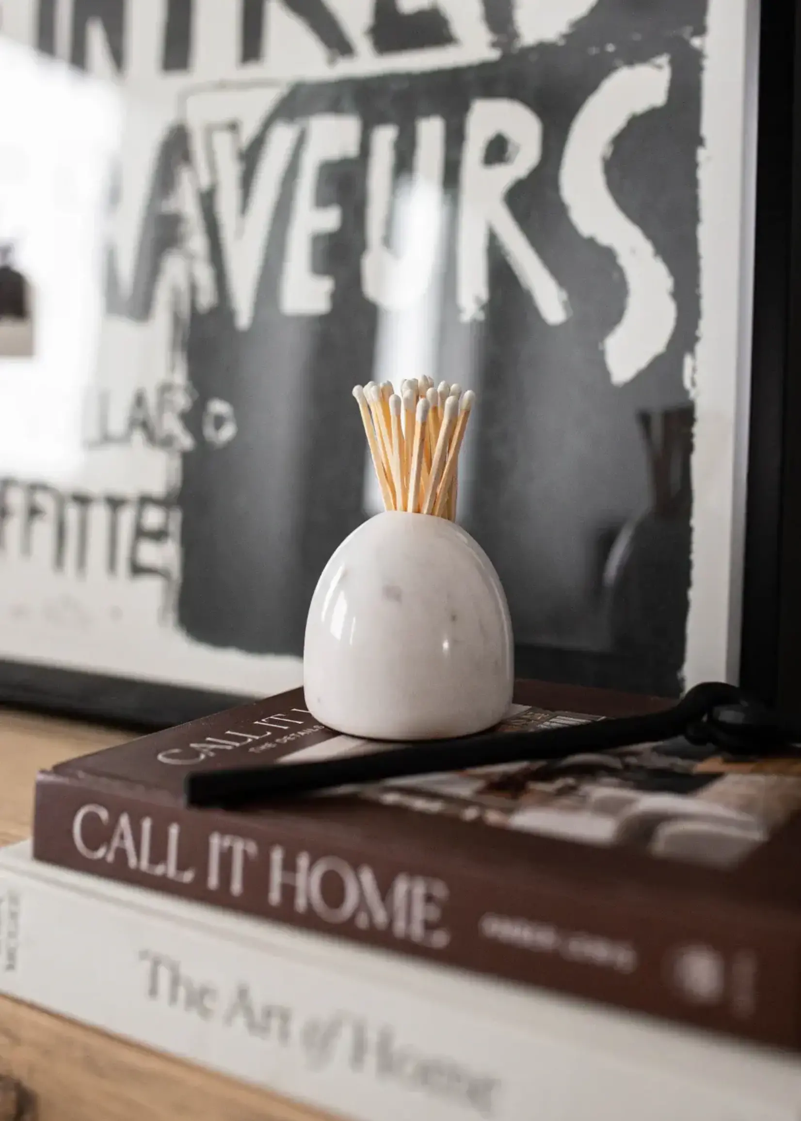 LUXE B CO White Marble Holders