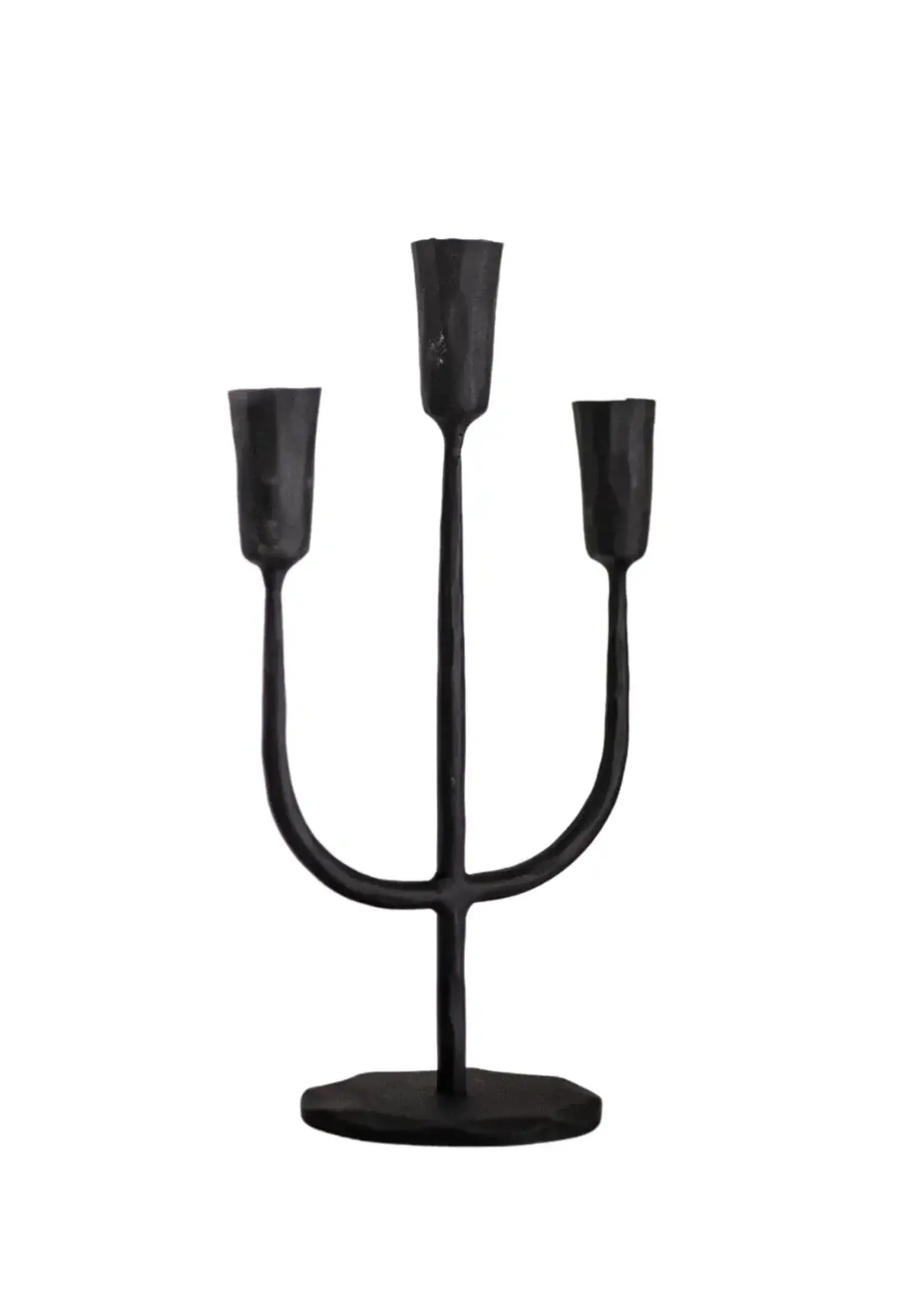 LUXE B CO Iron 3 Arm Candelabra