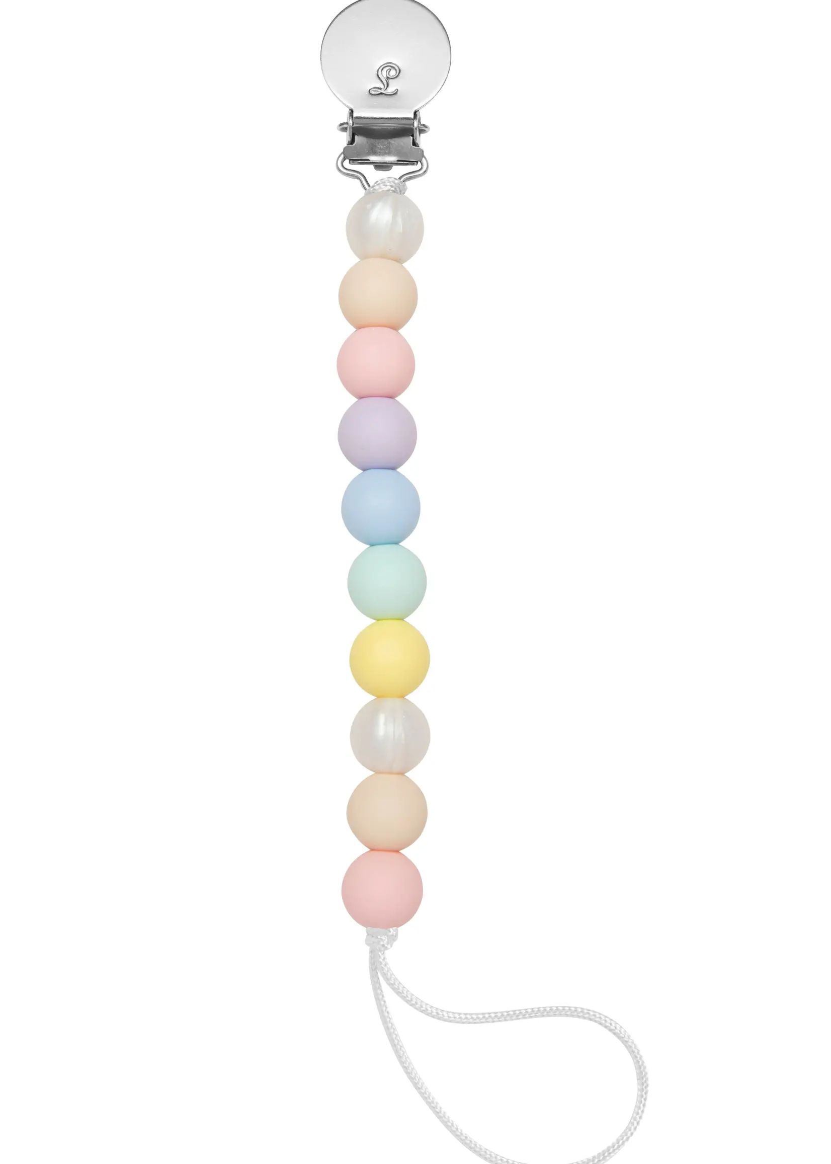 LOULOU LOLLIPOP Silicone Pacifier Clip - Cotton Candy