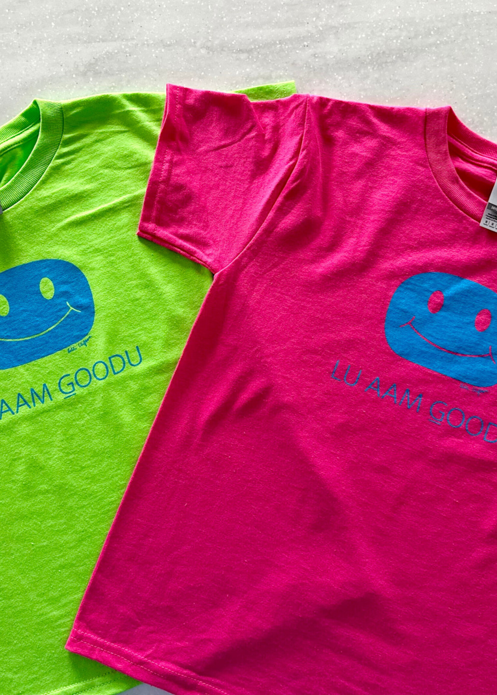 Kelli Clifton LU AAM GOODU, (I’m Happy) Kids Tees by Kelli Clifton