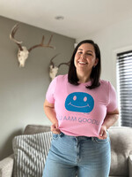 Kelli Clifton LU AAM GOODU, (I’m Happy) Unisex Tees by Kelli Clifton
