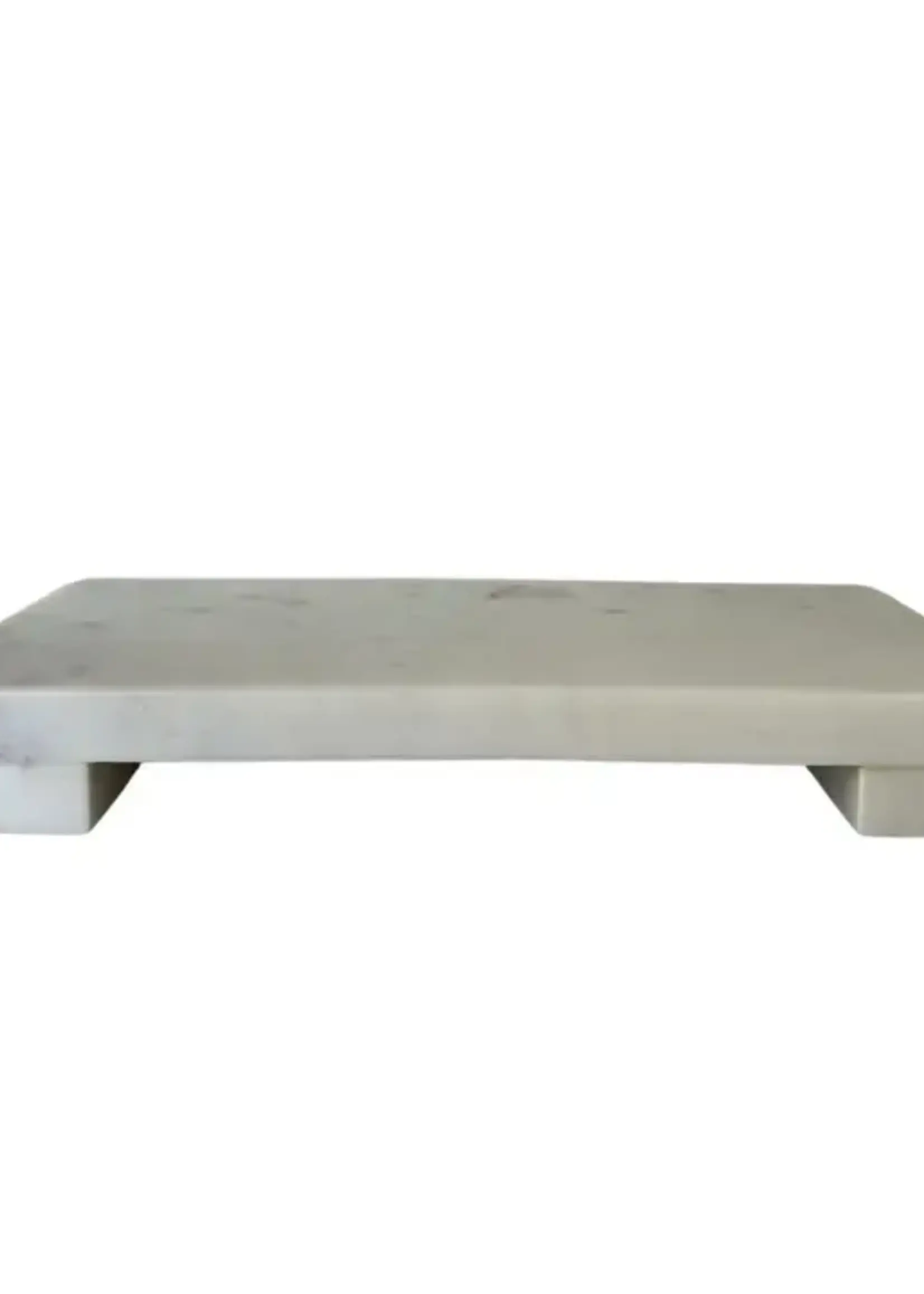 LUXE B CO White Marble Trivet Riser