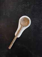 LUXE B CO Hand Cut Marble Spoon Rest