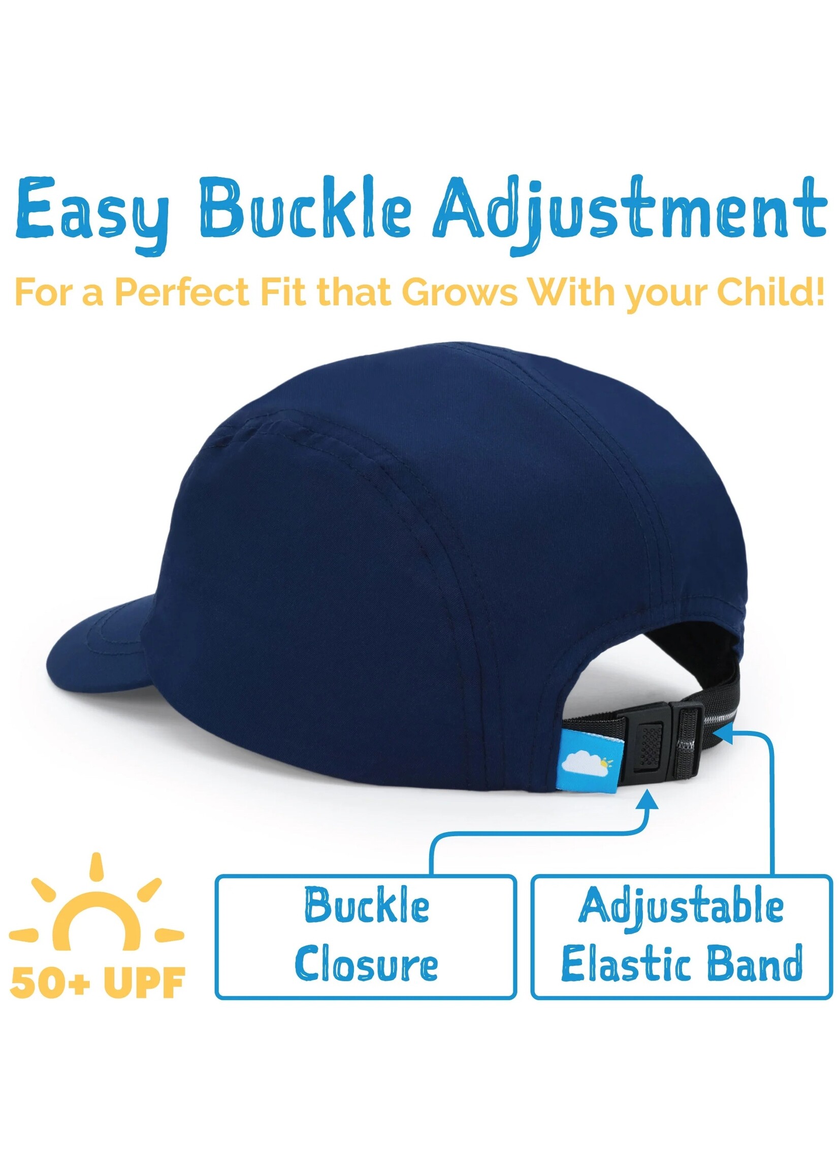 JAN & JUL Kids Five Panel SunLite Caps