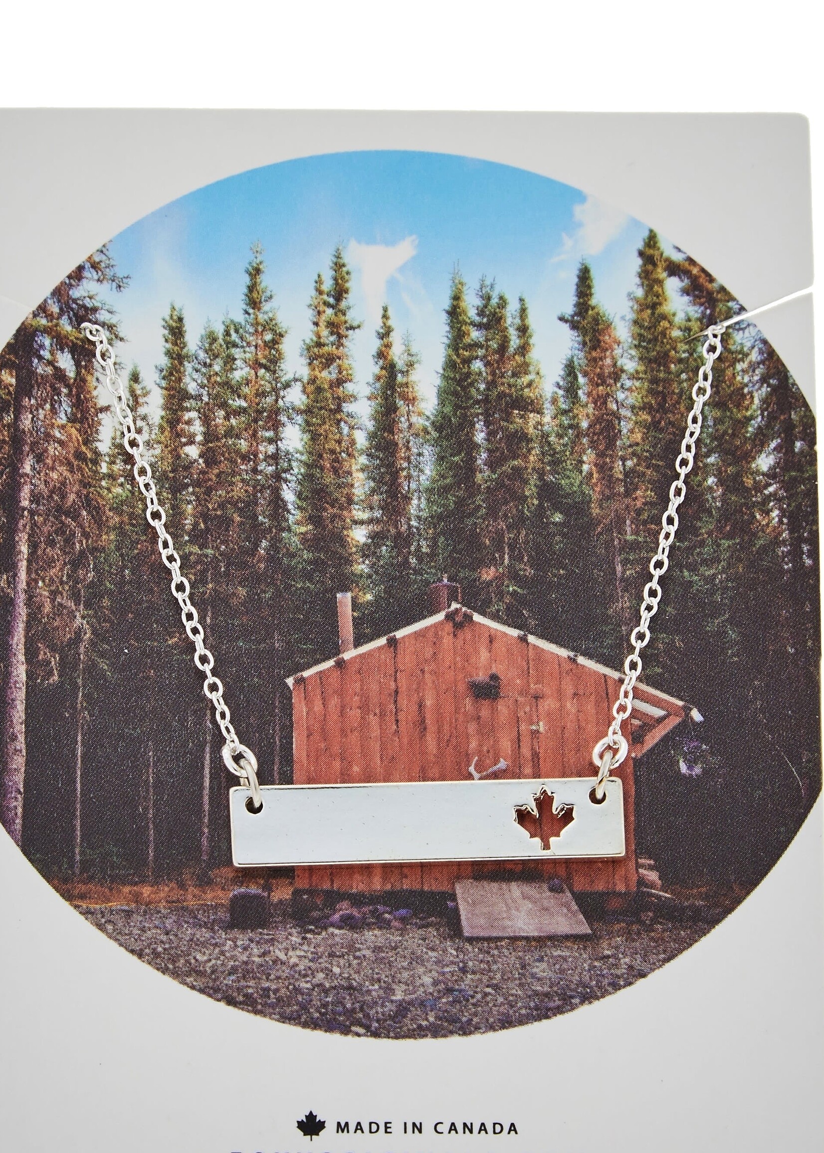 LeBLANC finds CANADIAN Maple Leaf Bar Necklace