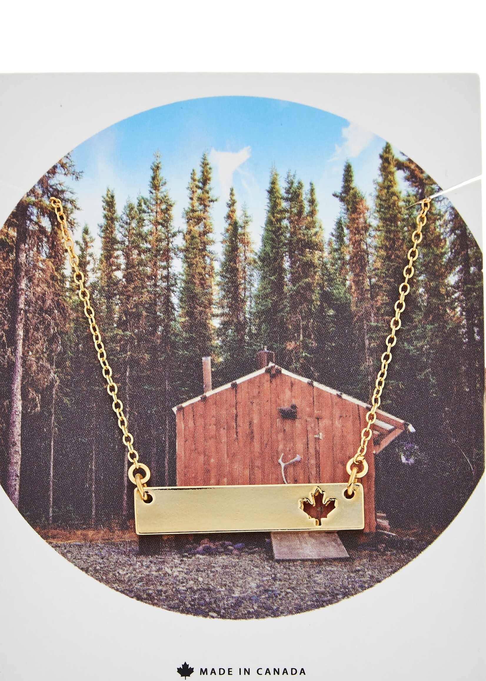 LeBLANC finds CANADIAN Maple Leaf Bar Necklace