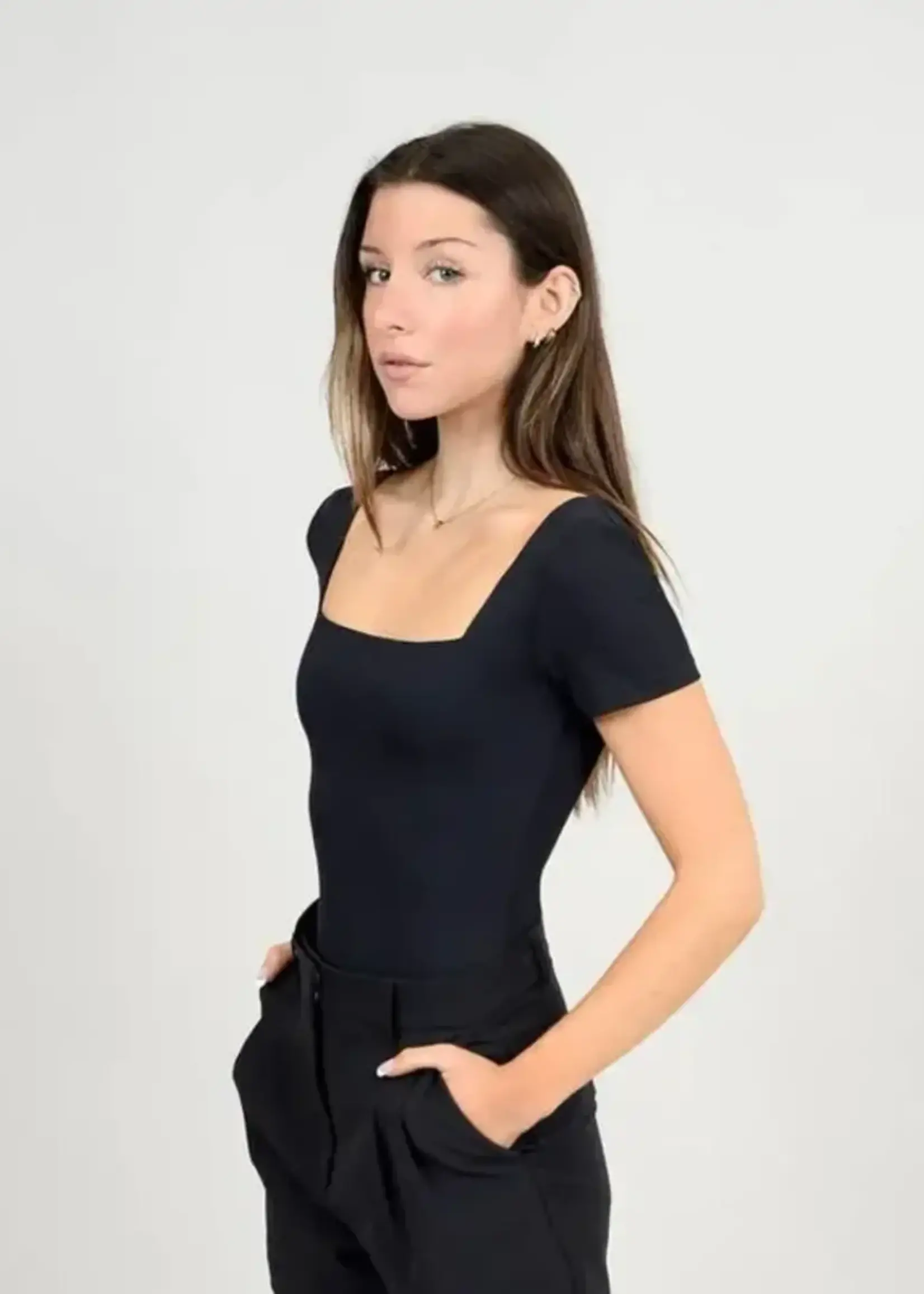 RD STYLE Stacy Square Neckline Bodysuit