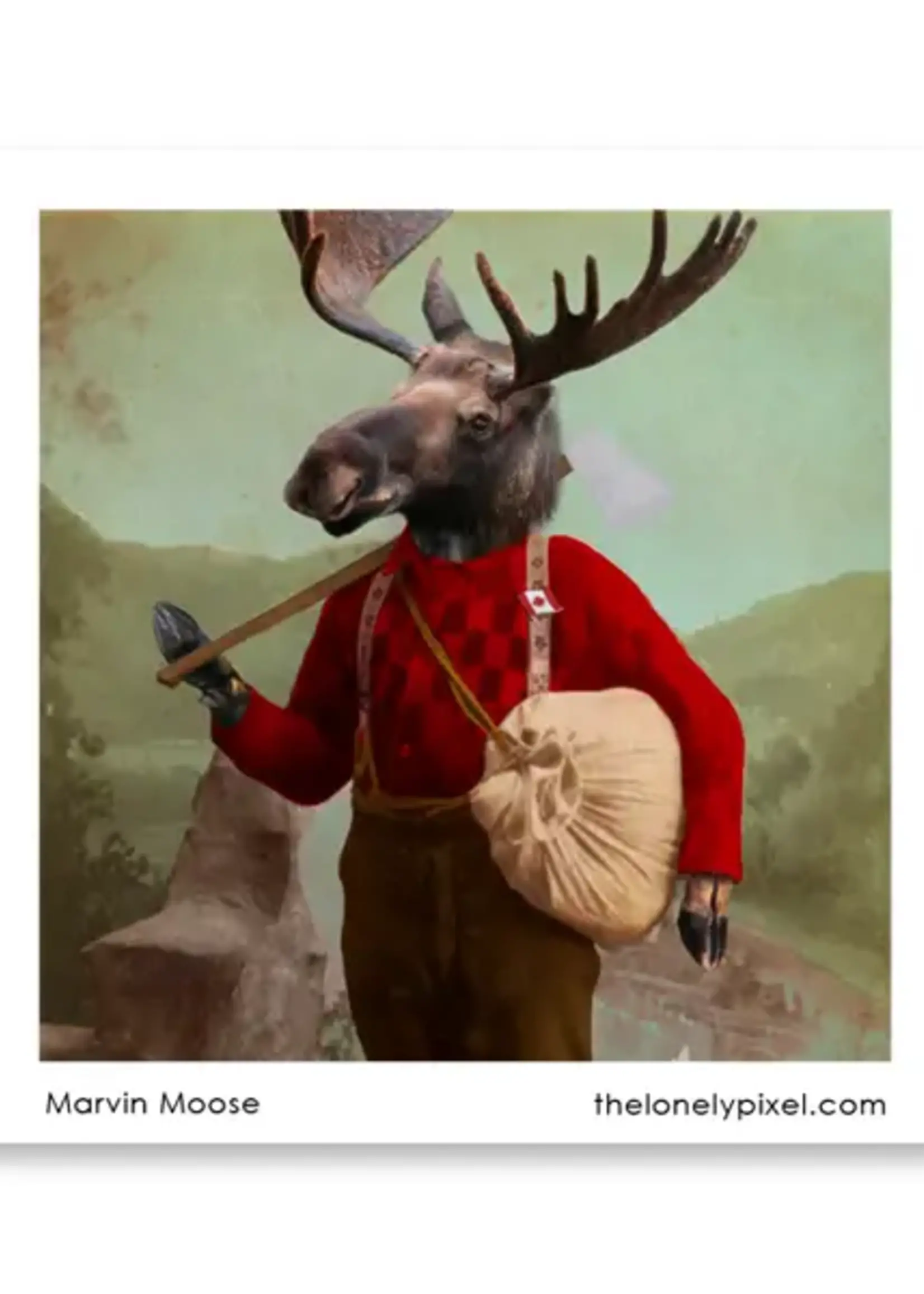 LeBLANC finds Lumberjack Marvin Moose - Magnet
