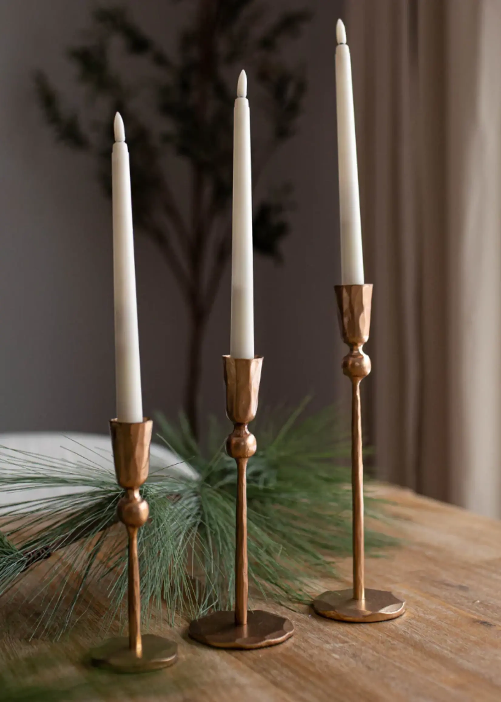 LUXE B CO GOLD IRON candle stick holders