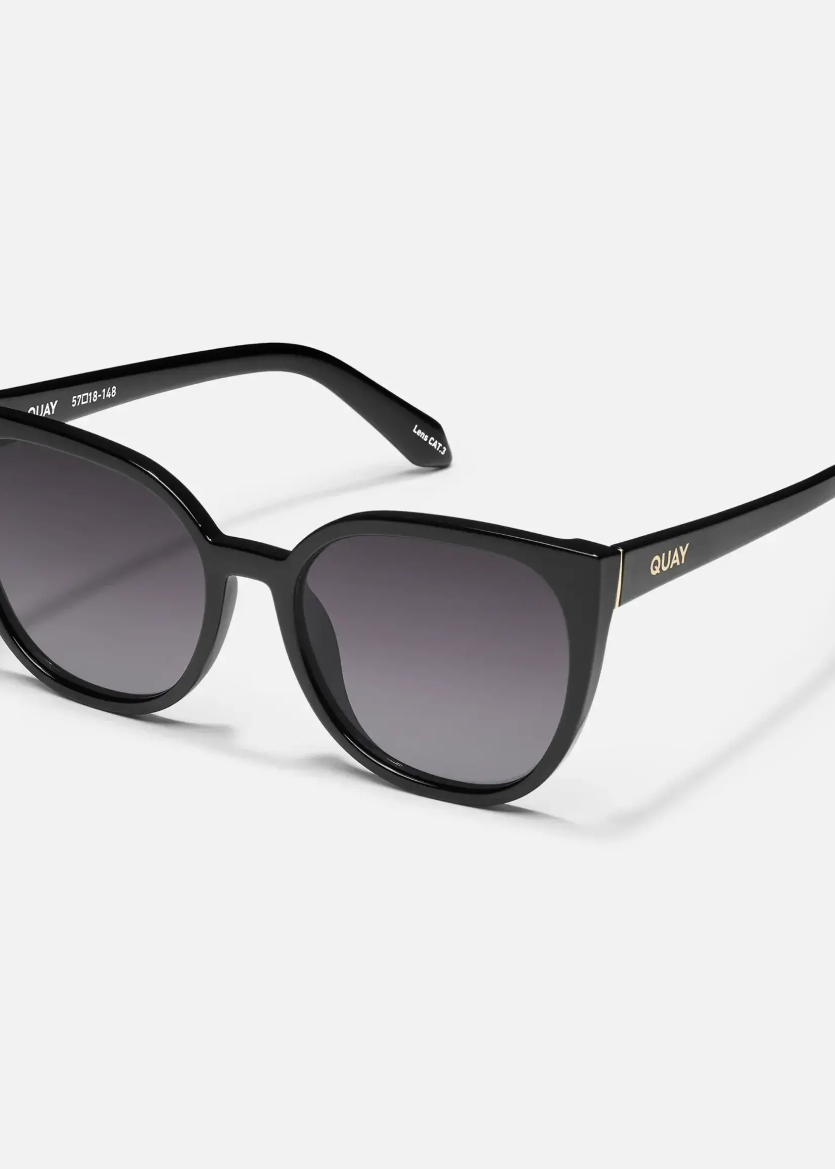 QUAY STAYCATION, Black/Smoke Polarized