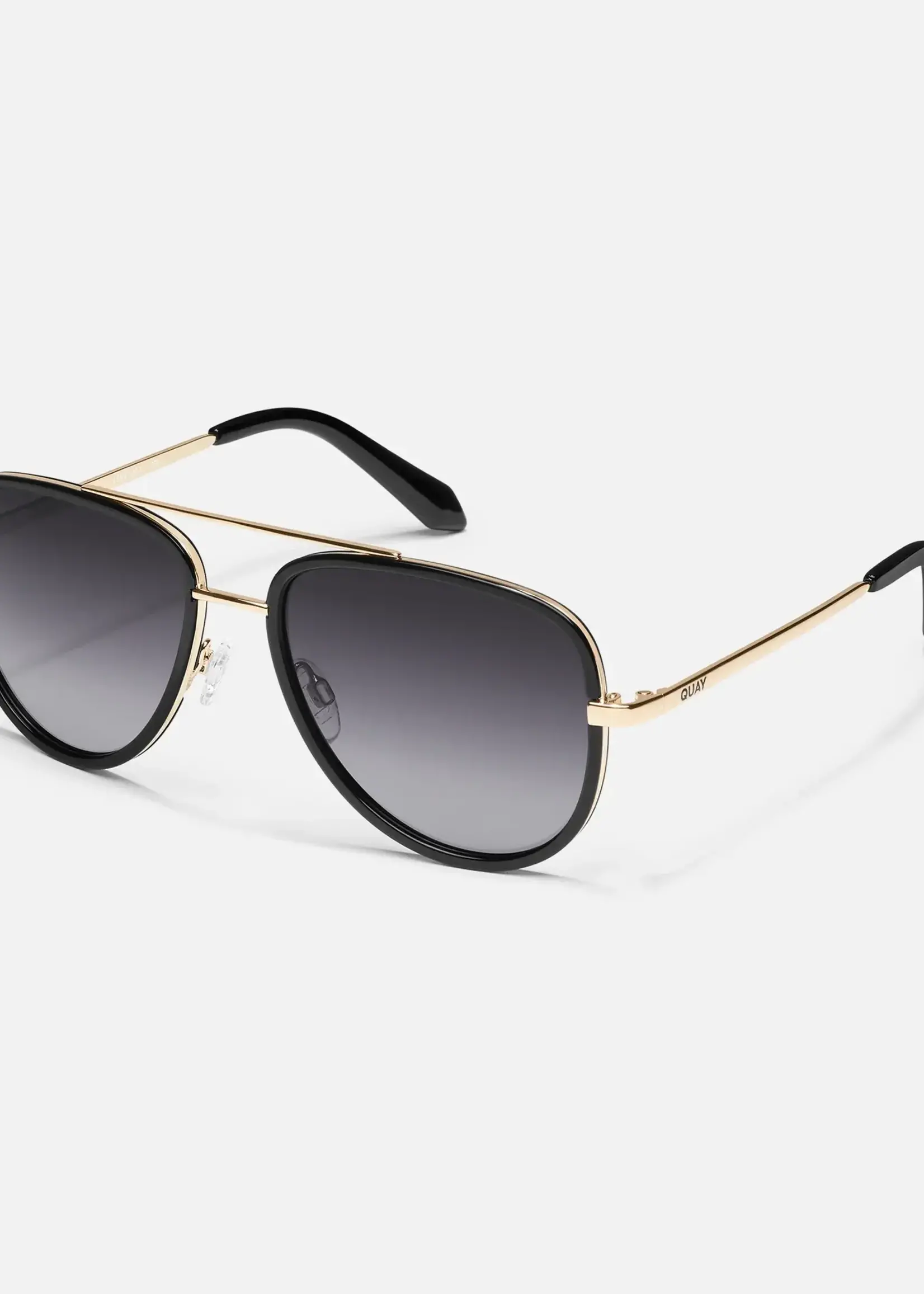 QUAY ALL IN MINI, polarized sunglasses - Black/Smoke