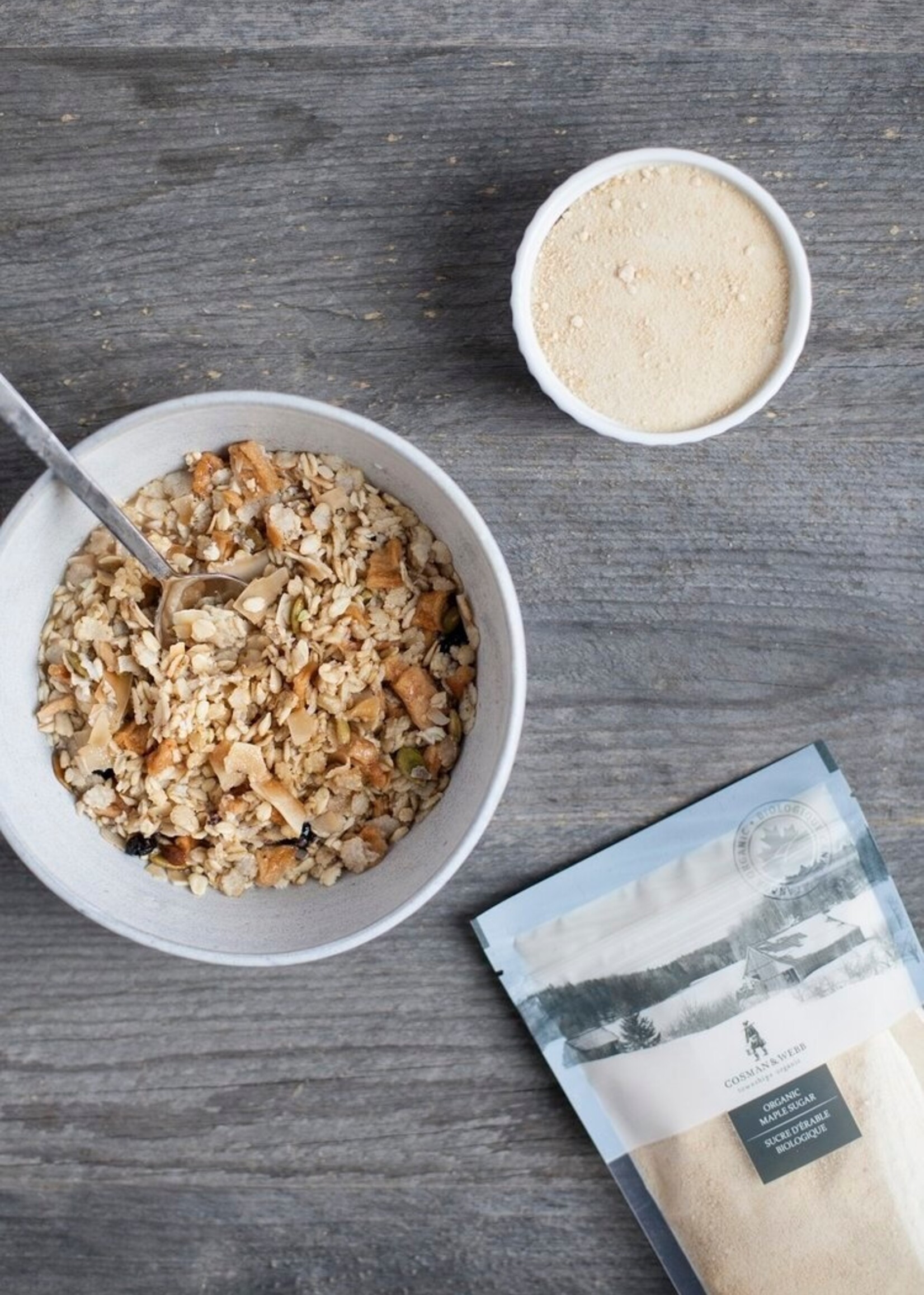 COSMAN & WEBB township organic 250g  Canadian Organic Maple Sugar, Fine-Granule