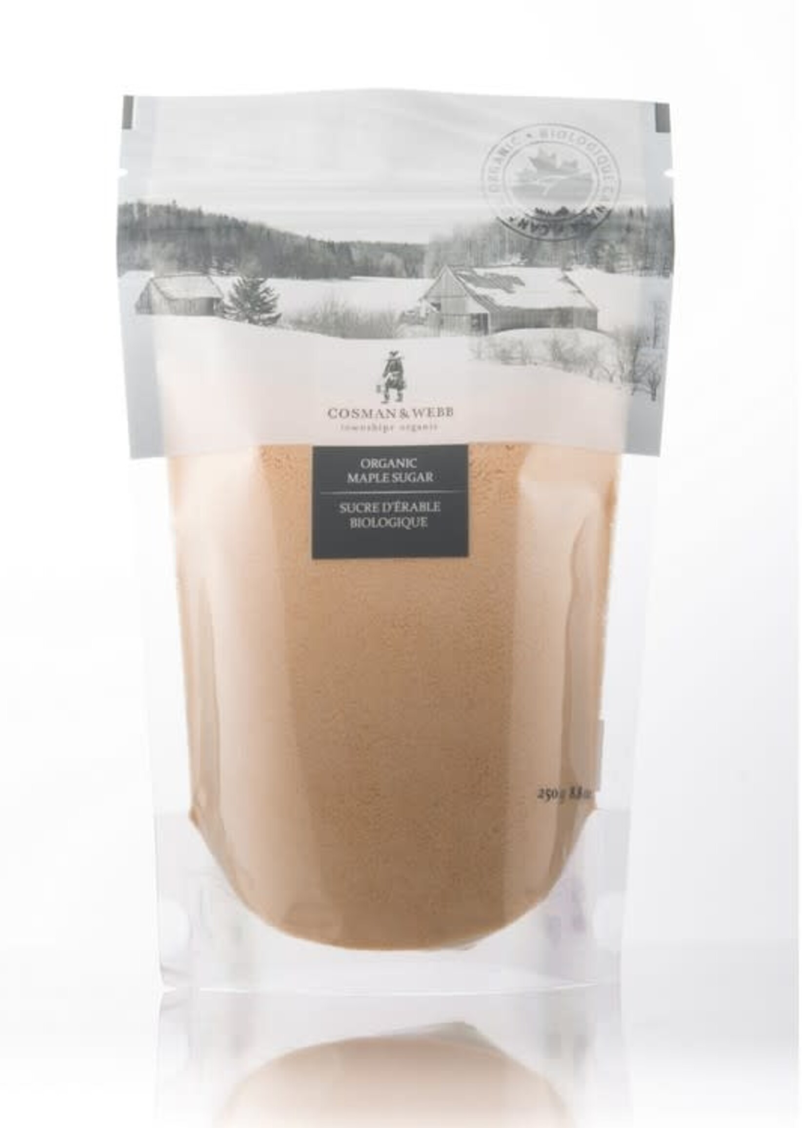 COSMAN & WEBB township organic 250g  Canadian Organic Maple Sugar, Fine-Granule