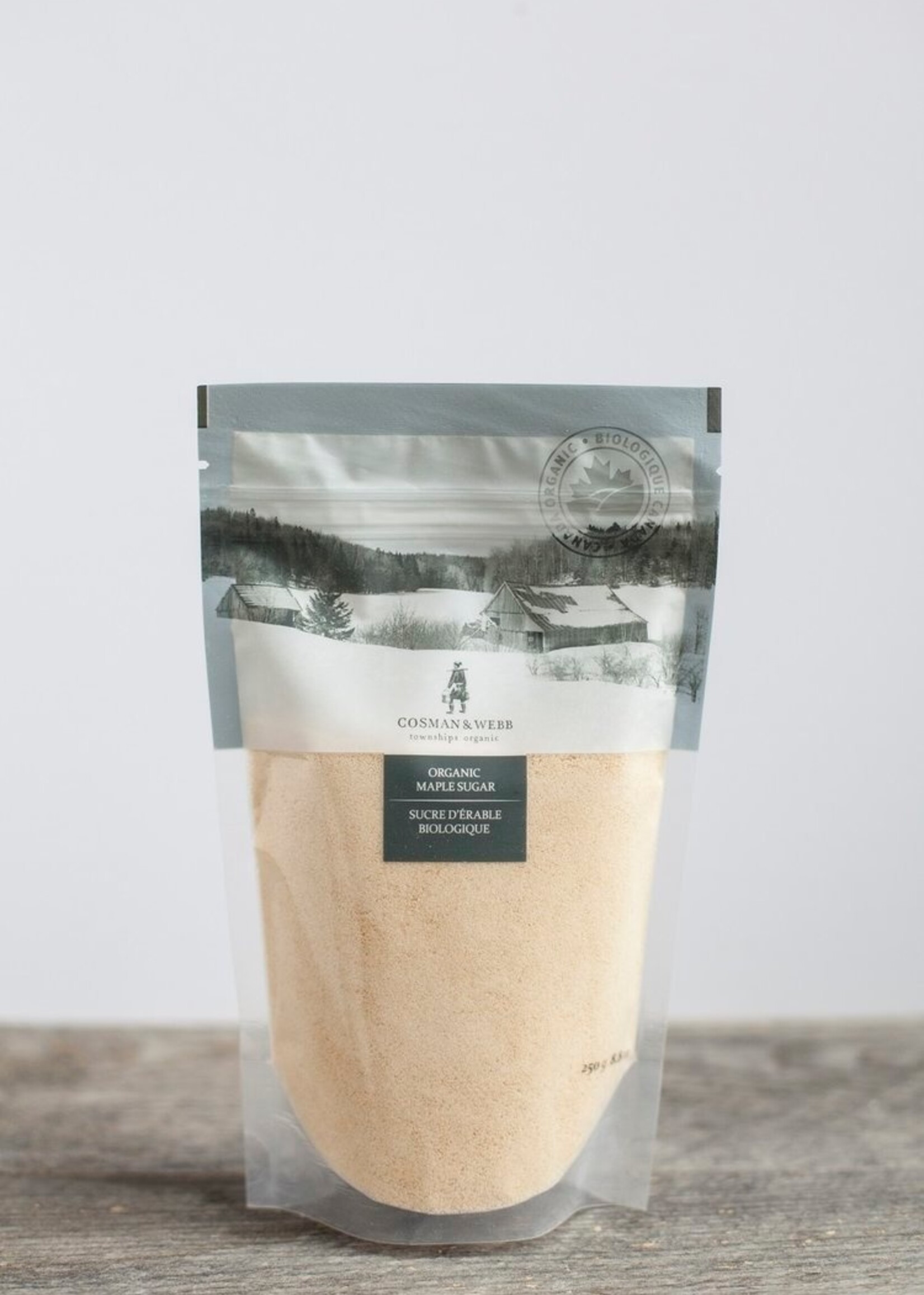 COSMAN & WEBB township organic 250g  Canadian Organic Maple Sugar, Fine-Granule