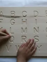 LeBLANC finds Wood Alphabet Tracing Board