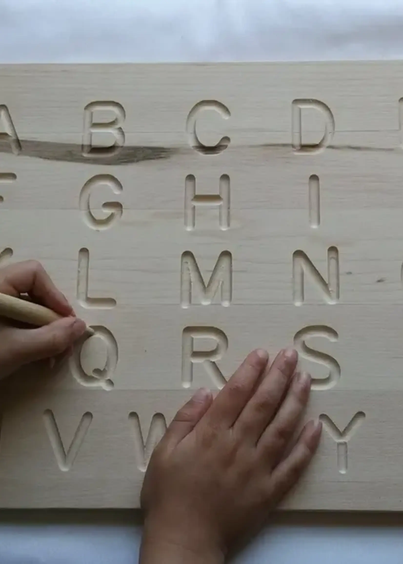 LeBLANC finds Wood Alphabet Tracing Board