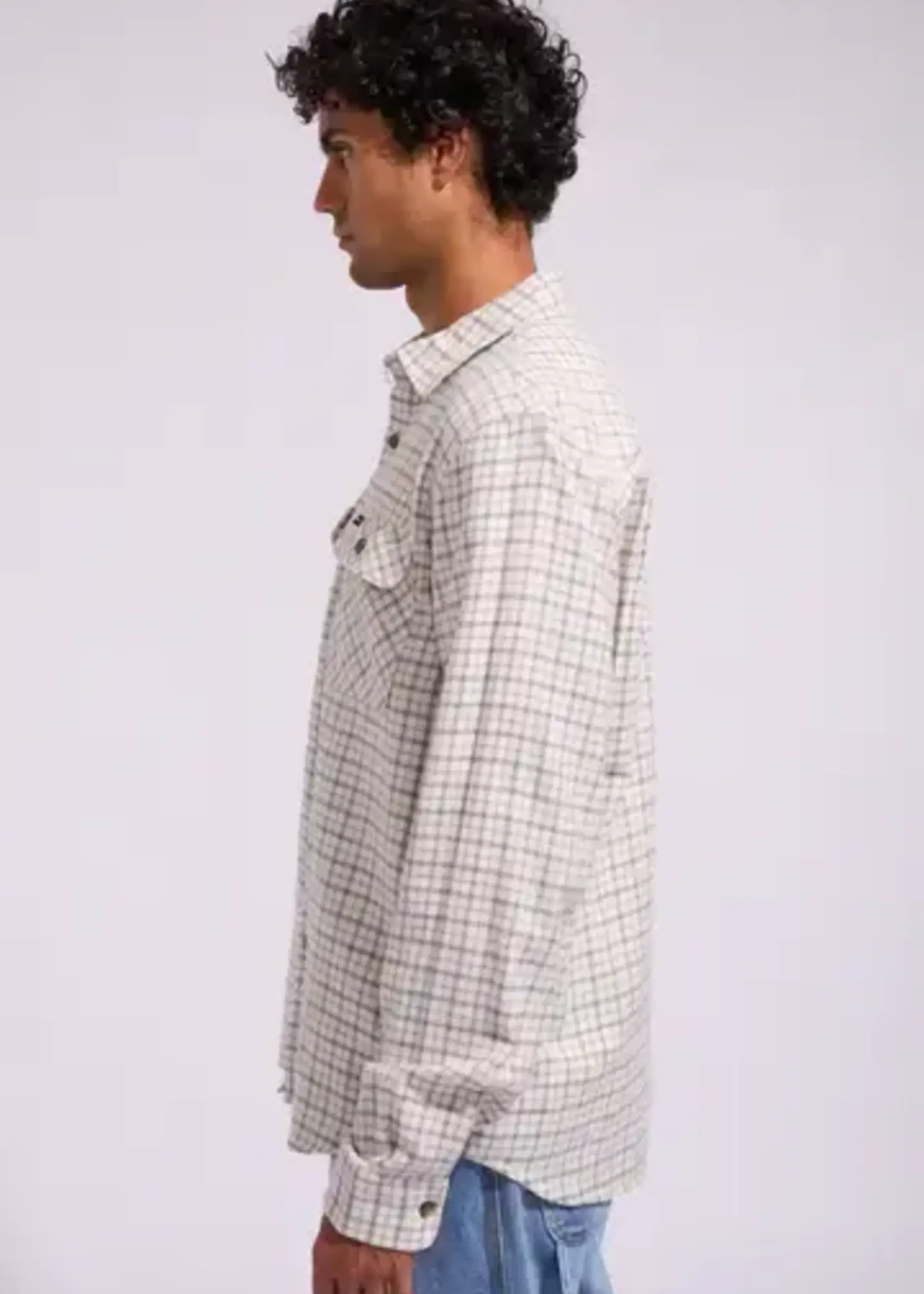BRIXTON Bowery Lightweight Ultra Soft Flannel Shirt