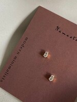 NAMASTE JEWELRY Oval Mini Stone Studs