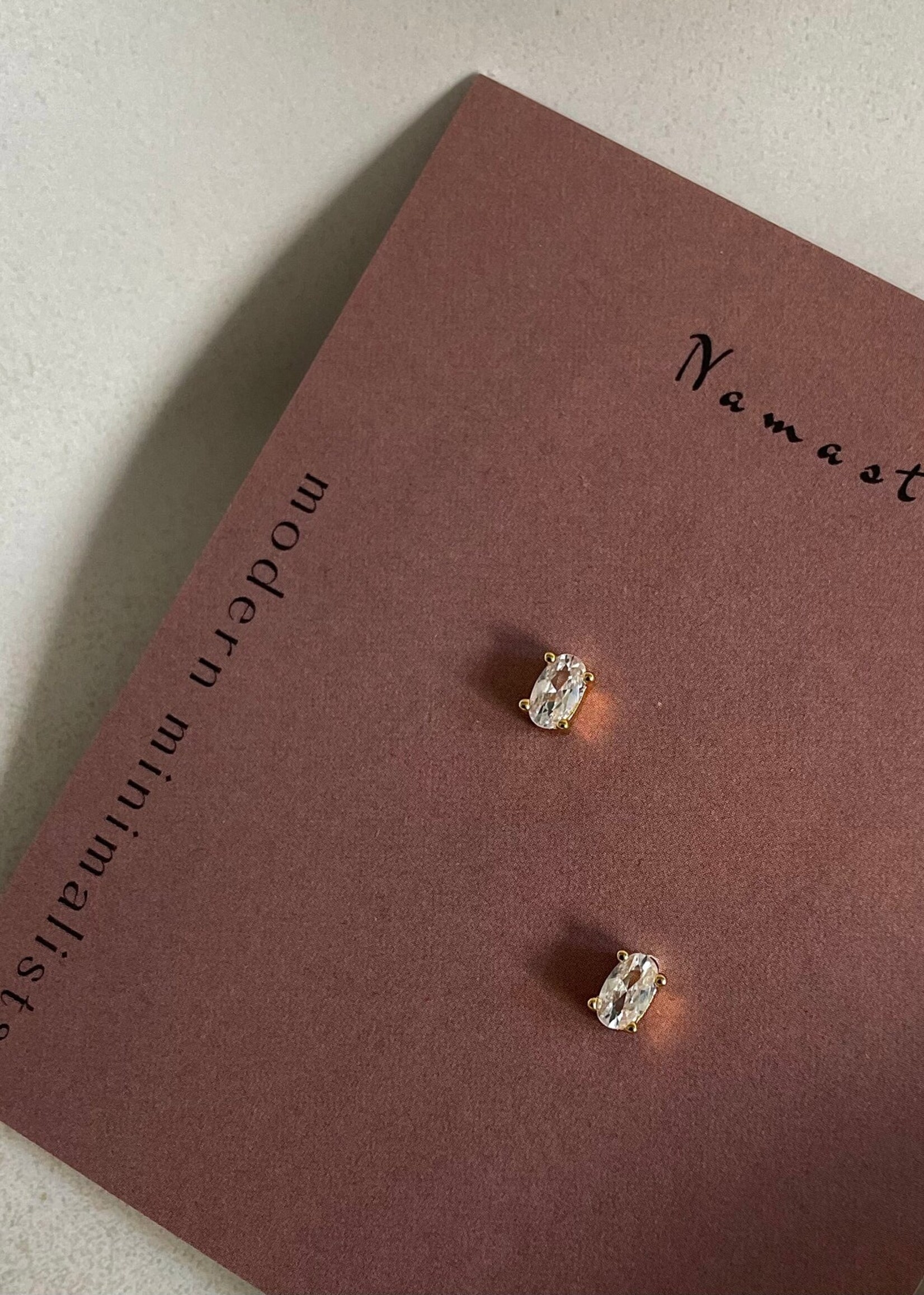 NAMASTE JEWELRY Oval Mini Stone Studs