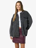 NOISY MAY NMPEYTON Quilted Denim Overshirt