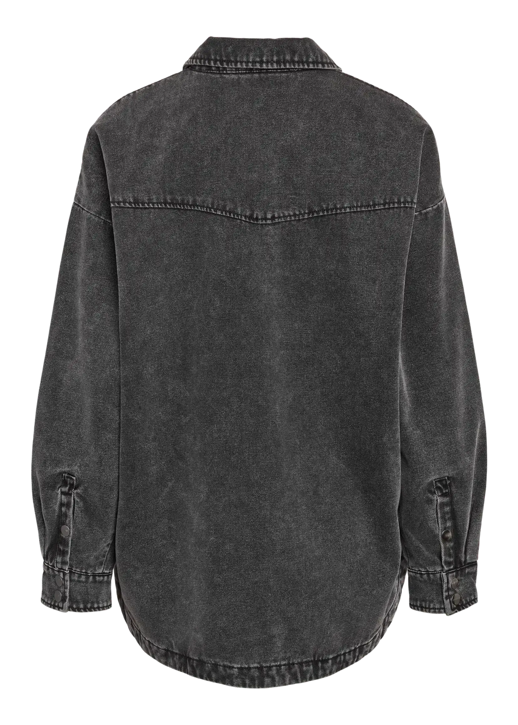 NOISY MAY NMPEYTON Quilted Denim Overshirt