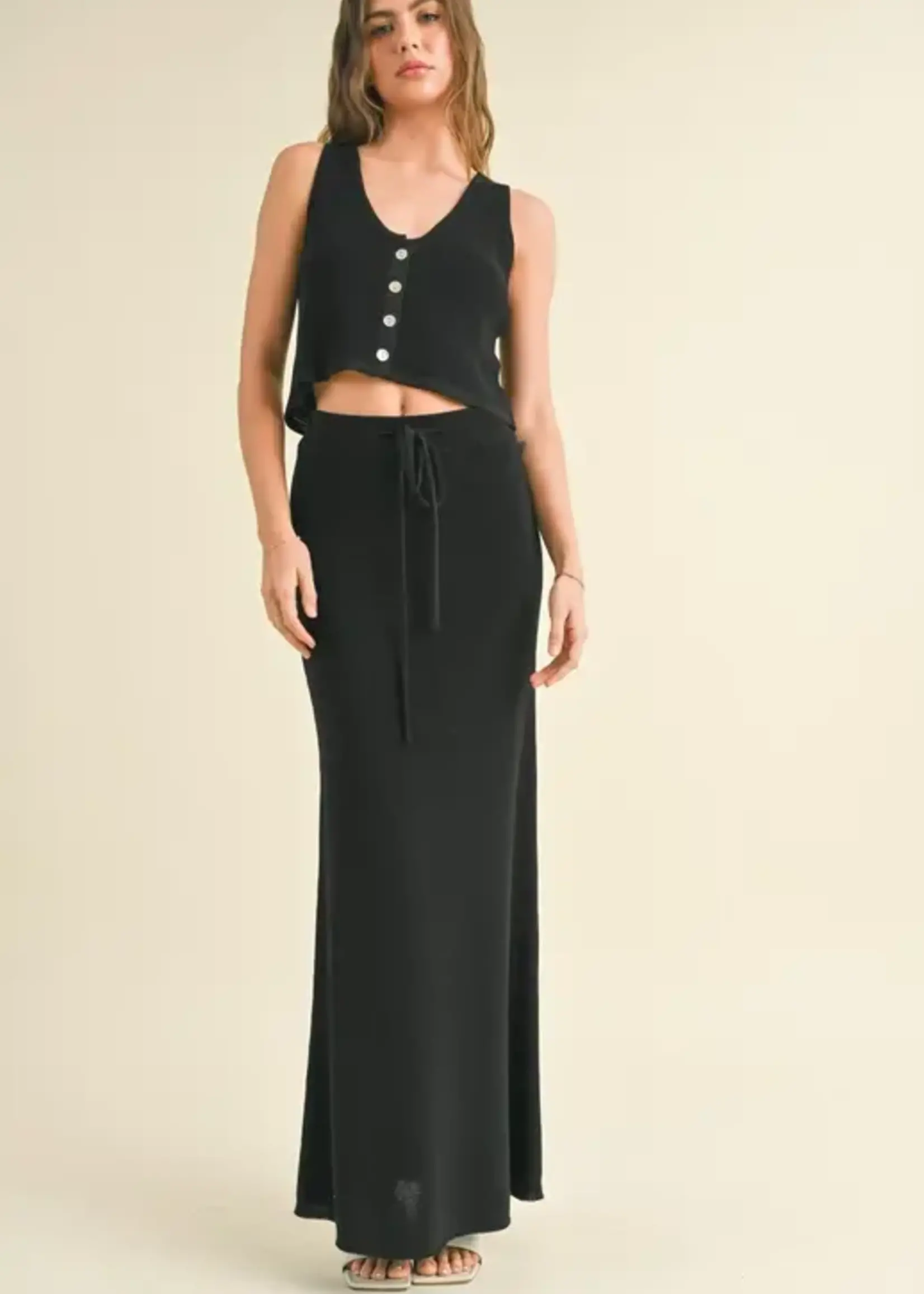 MIOU MUSE Button detail knit vest