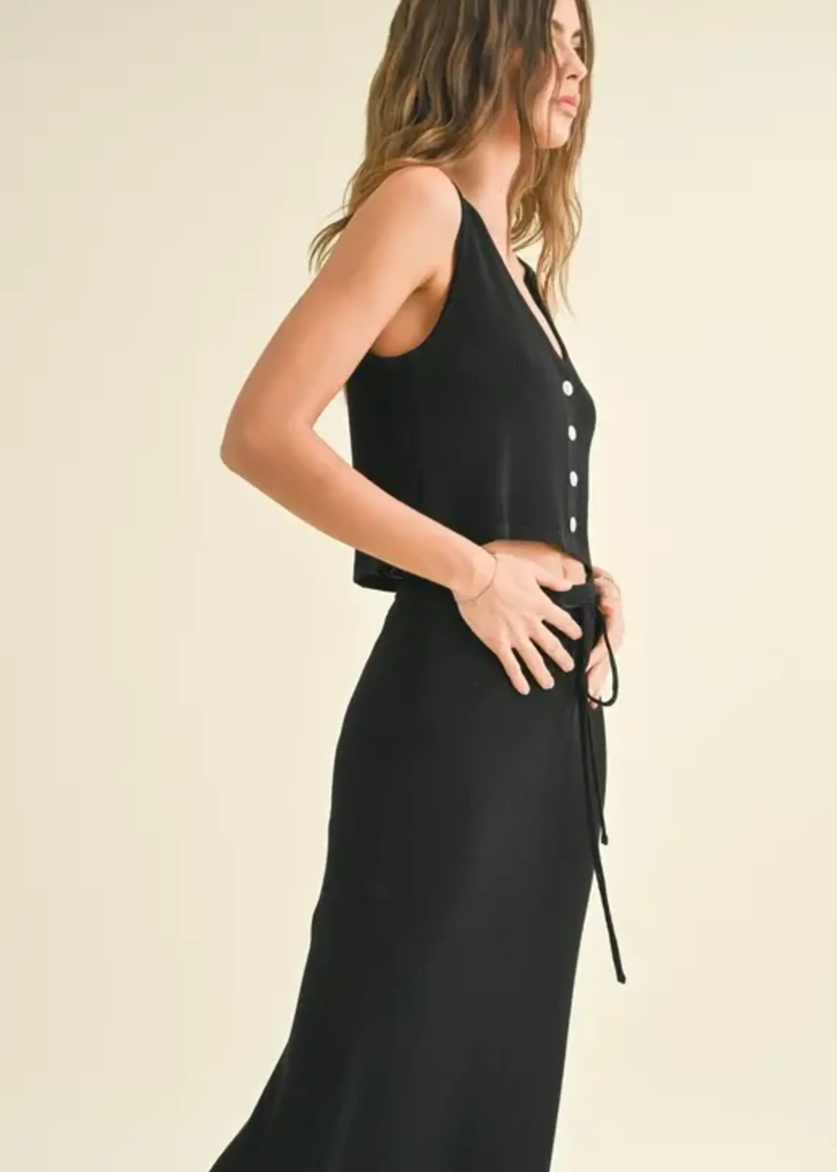 MIOU MUSE Button detail knit vest