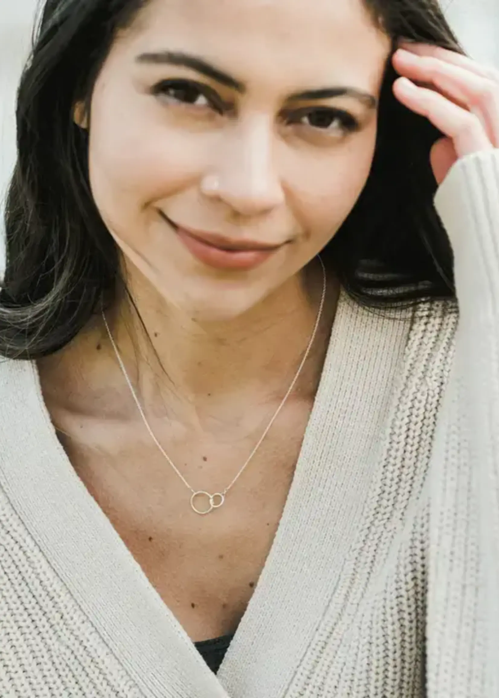 BECOMING JEWELRY Sister Necklace, 16"