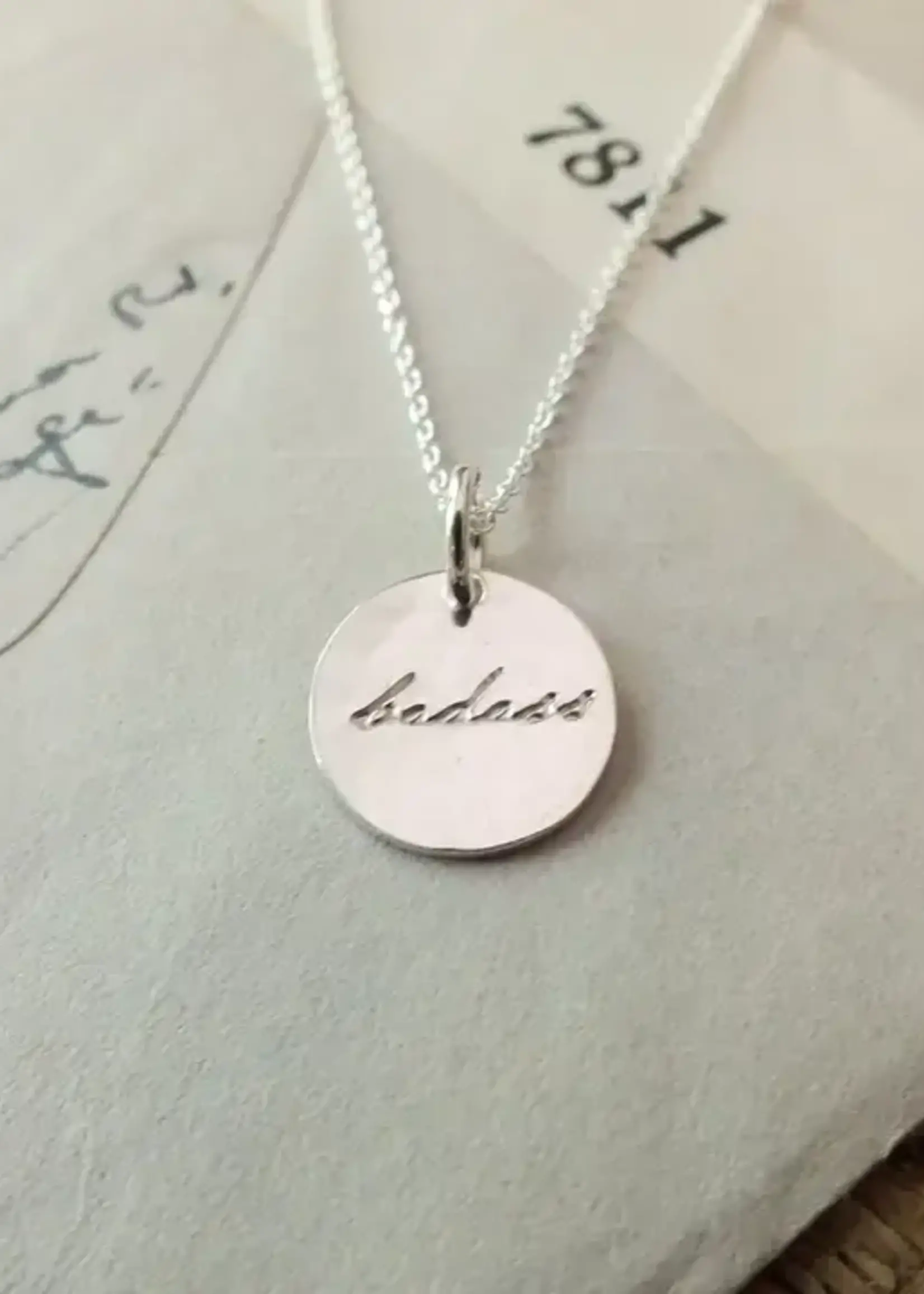 BECOMING JEWELRY Badass necklace - Sterling Silver 18"