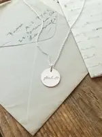 BECOMING JEWELRY Fuck it Necklace, Sterling Silver 18"