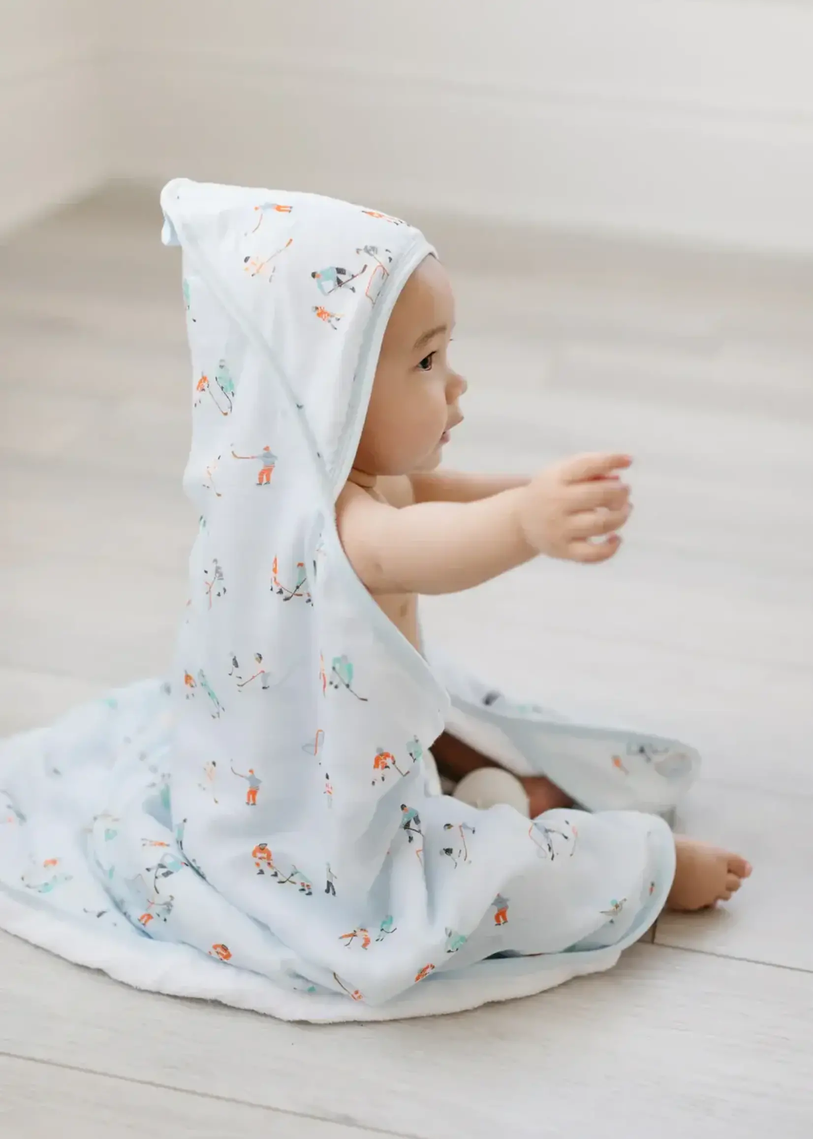 LOULOU LOLLIPOP Muslin Hooded Towel Set