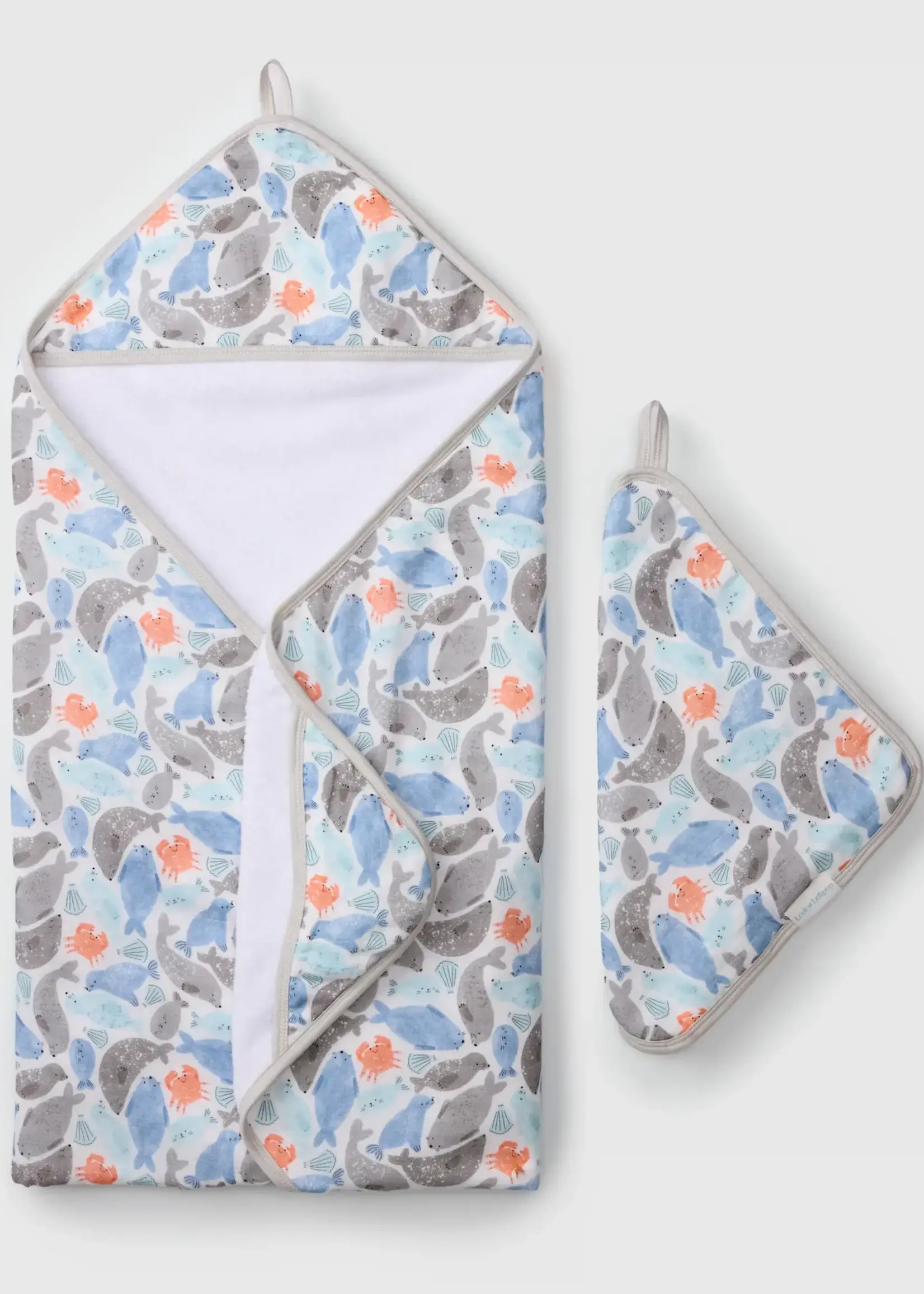 LOULOU LOLLIPOP Muslin Hooded Towel Set