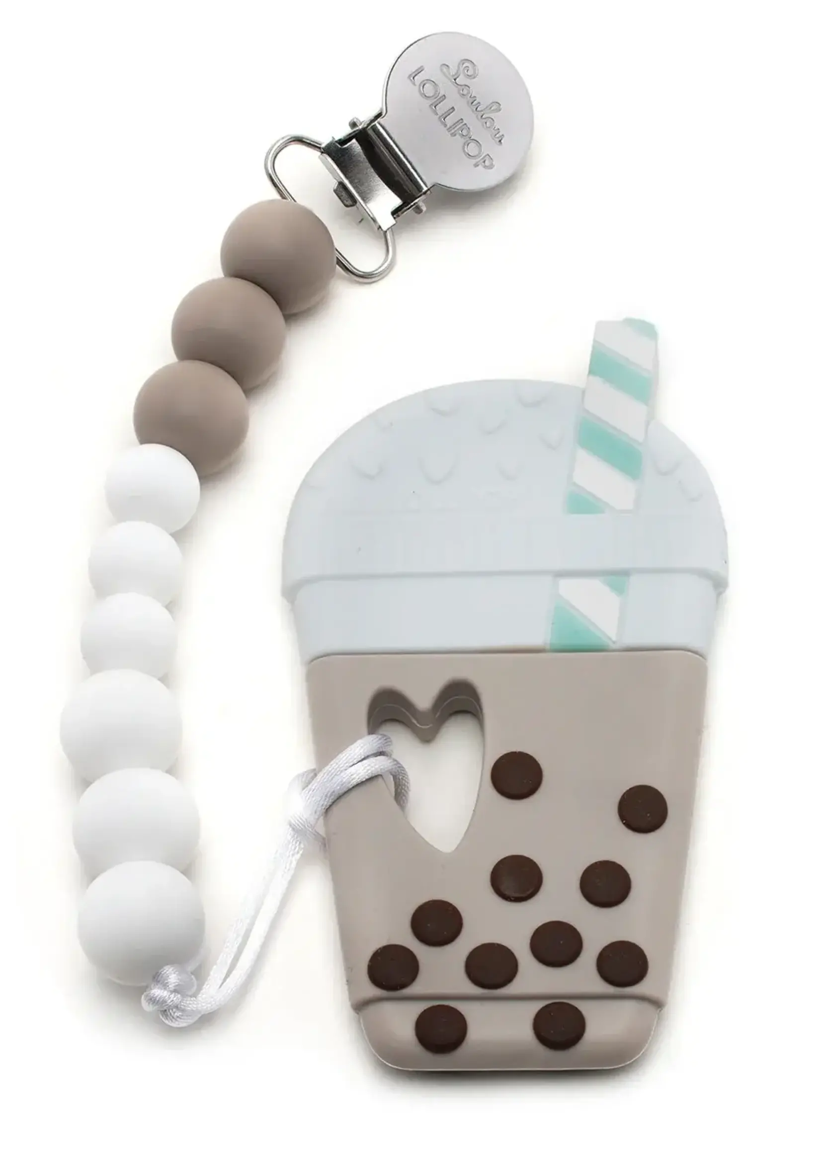 LOULOU LOLLIPOP Silicone Teether Set - Bubble Tea