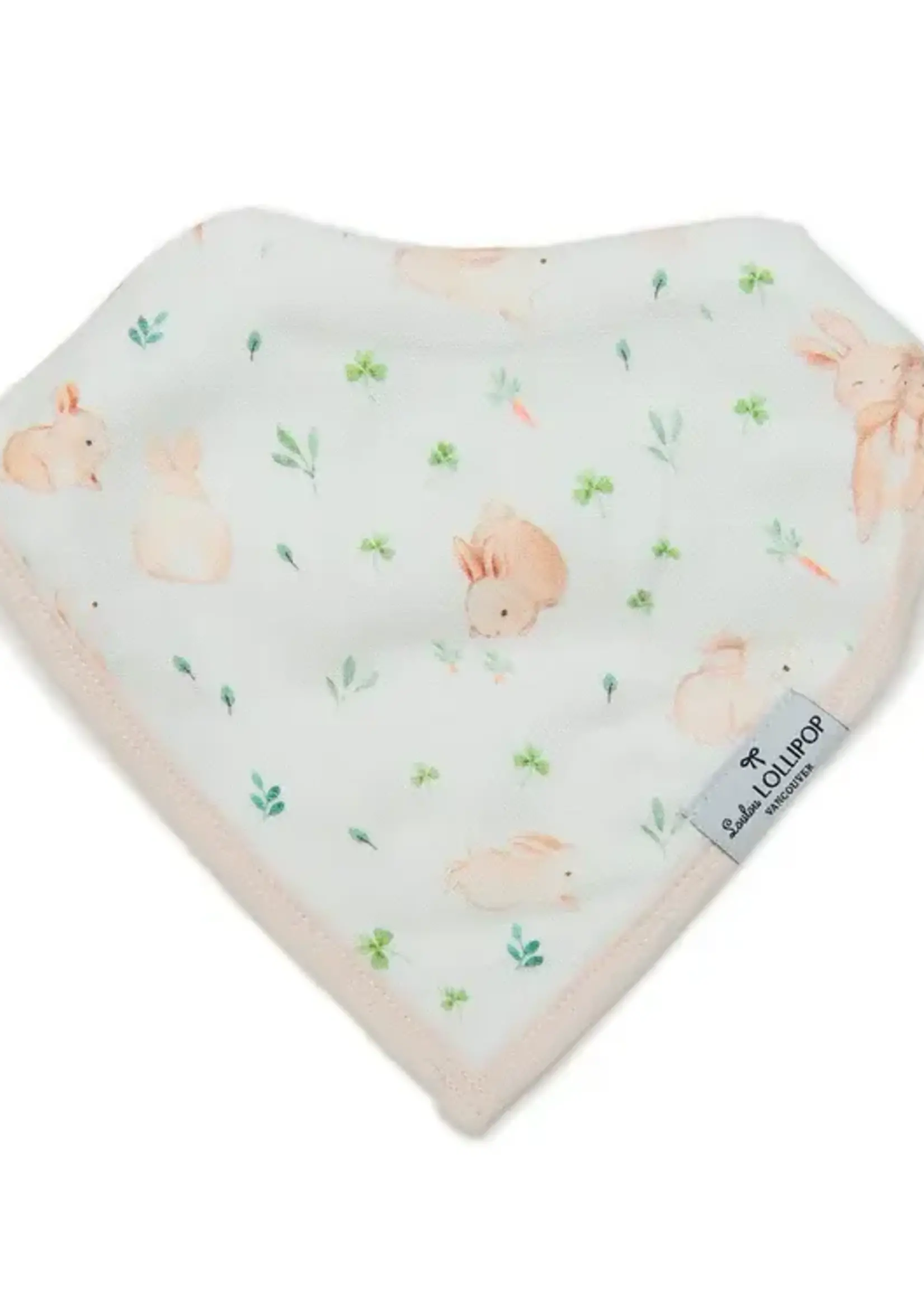 LOULOU LOLLIPOP Muslin Bandana Bib Set - Bunny Meadow