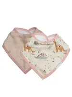 LOULOU LOLLIPOP Muslin Bandana Bib Set - Baby Dino