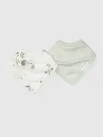 LOULOU LOLLIPOP Muslin Bandana Bib Set - Hedgehogs