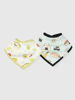 LOULOU LOLLIPOP Muslin Bandana Bib Set - Sushi Taco