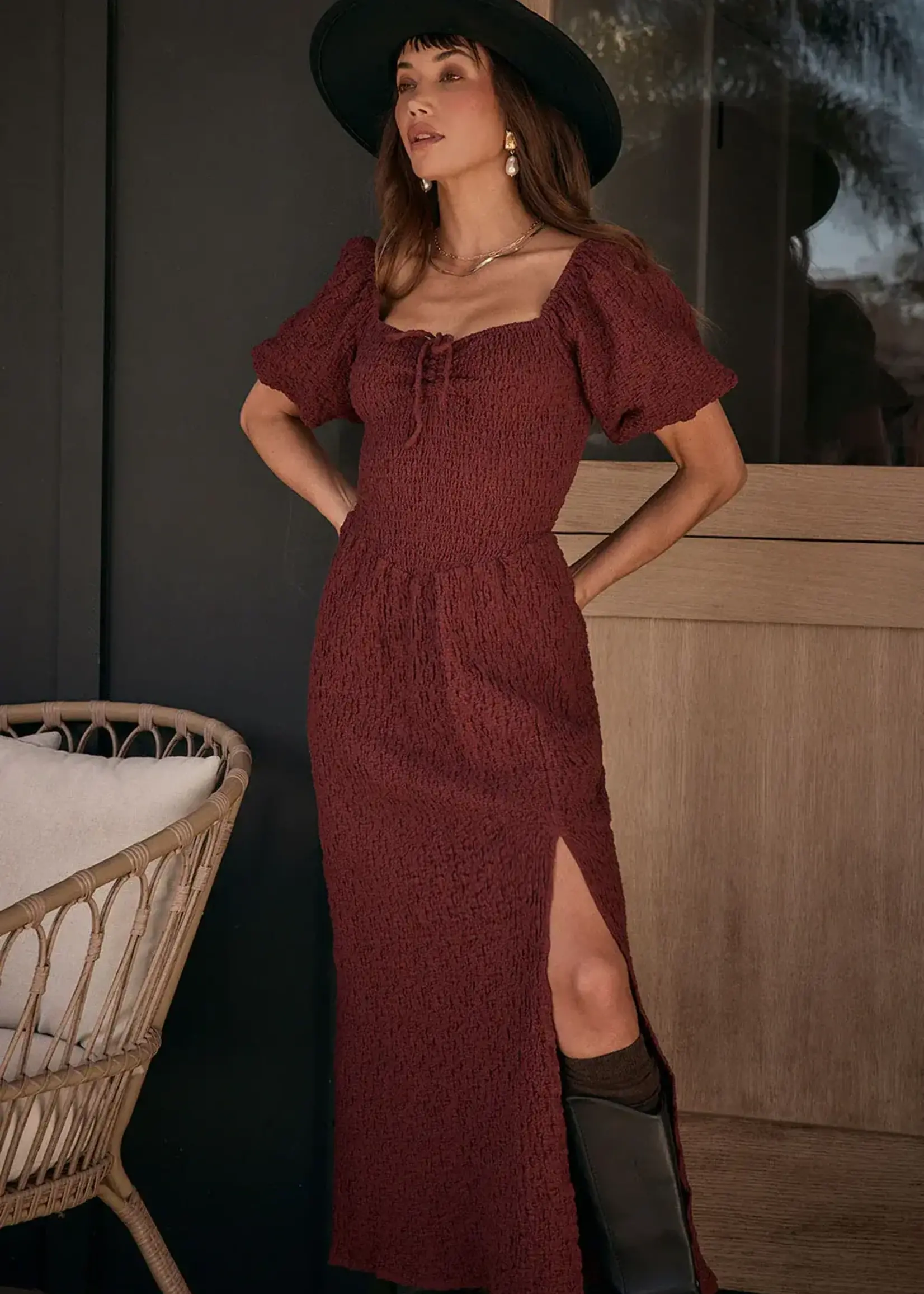 SALTWATER LUXE Colyn Midi Dress