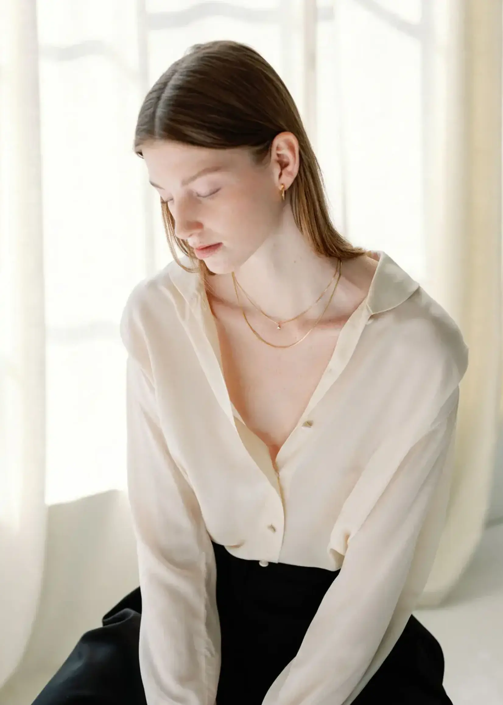 Lisbeth Fine Herringbone, 14K GOLD Filled